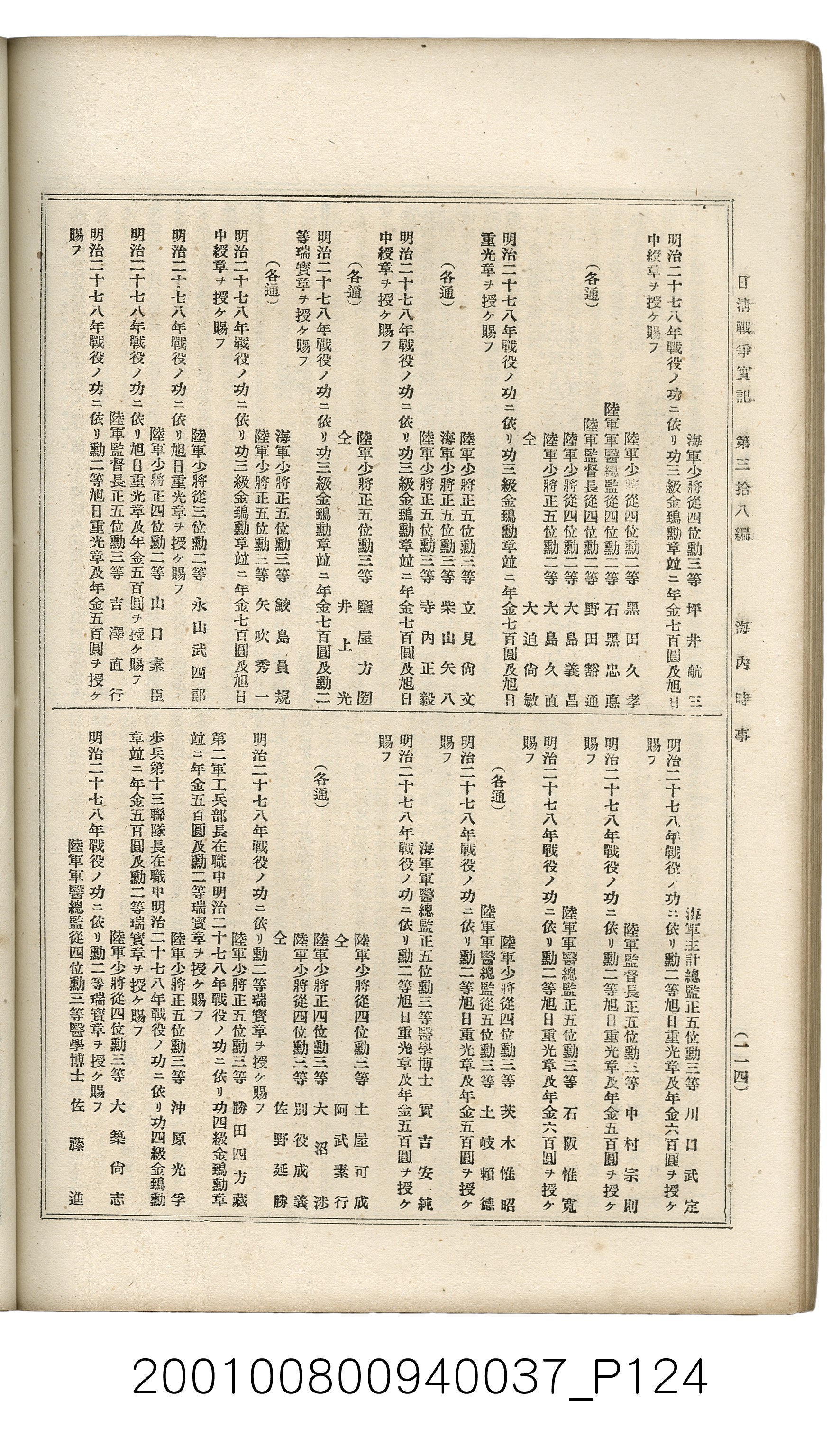 博文館發行《日清戰爭實記》第參拾八編 (共150張)