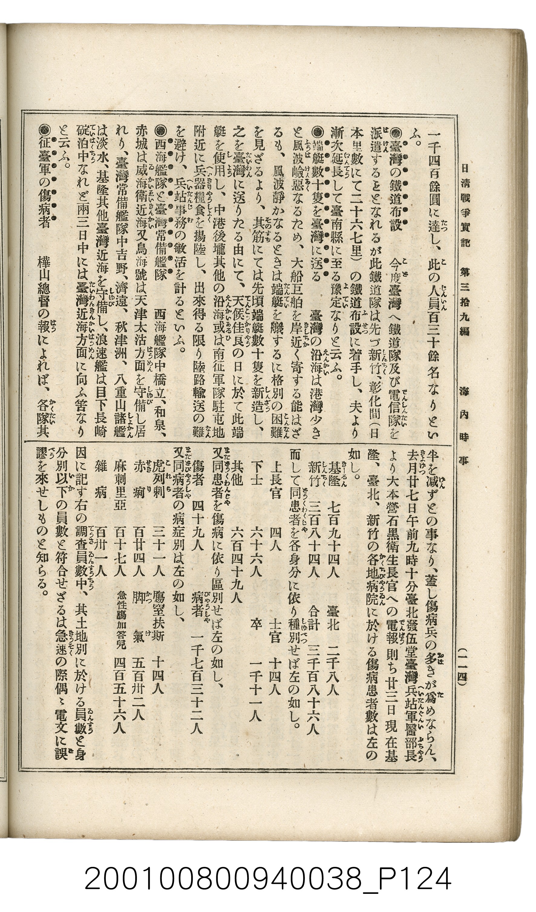 博文館發行《日清戰爭實記》第參拾九編 (共150張)