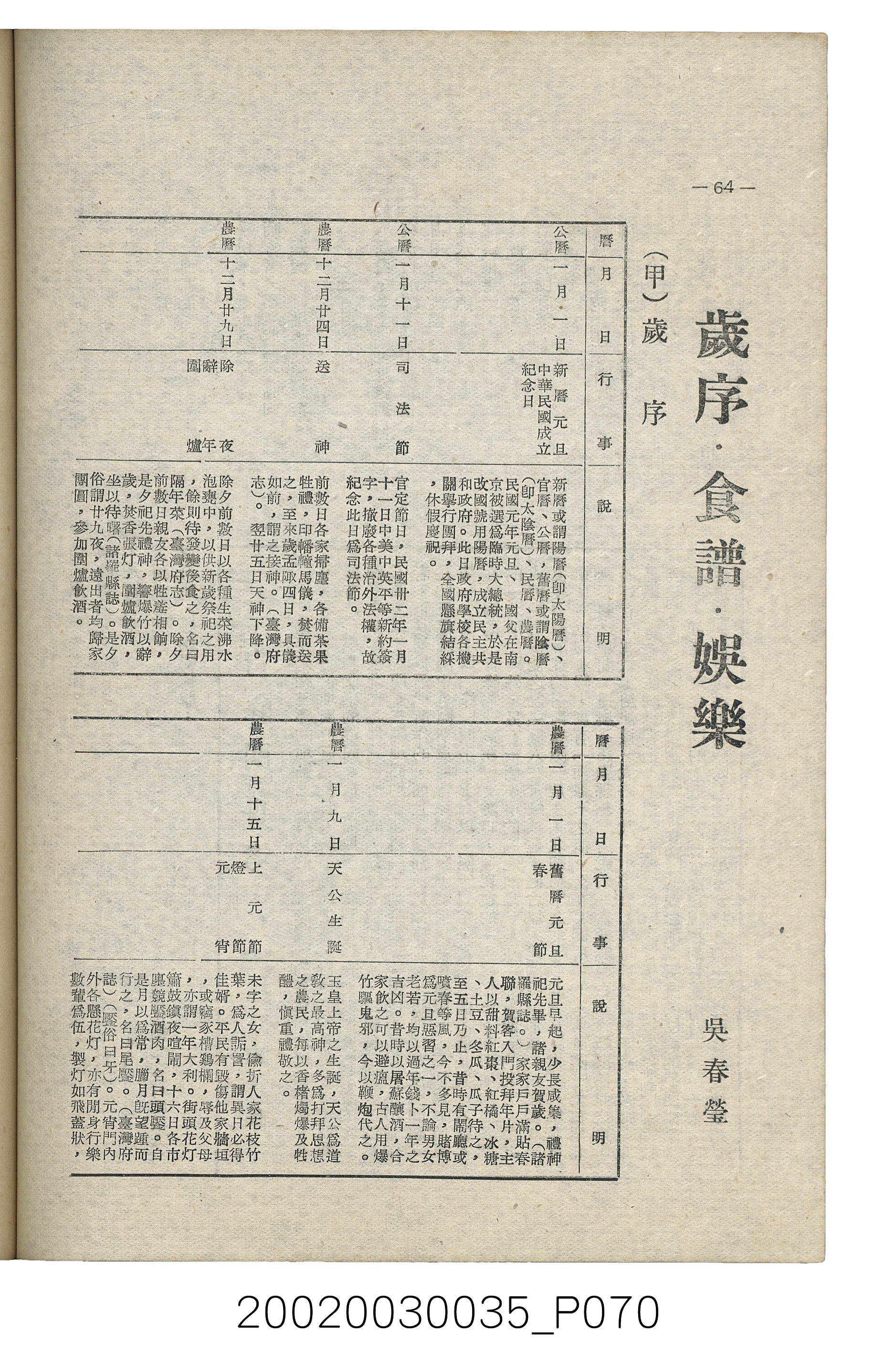 臺南縣文獻委員會編《南瀛文獻》第三卷第一及二期 (共141張)