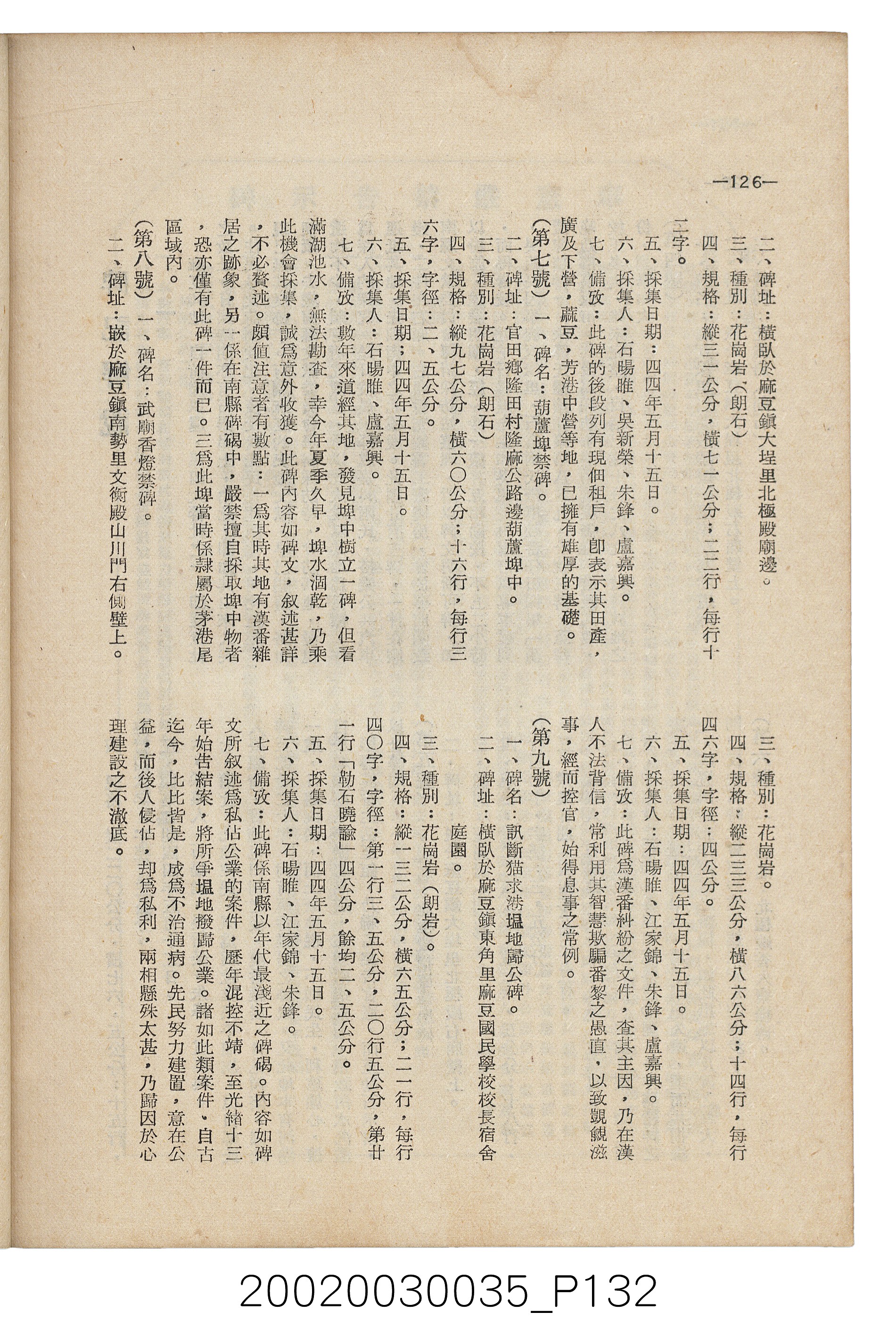 臺南縣文獻委員會編《南瀛文獻》第三卷第一及二期 (共141張)