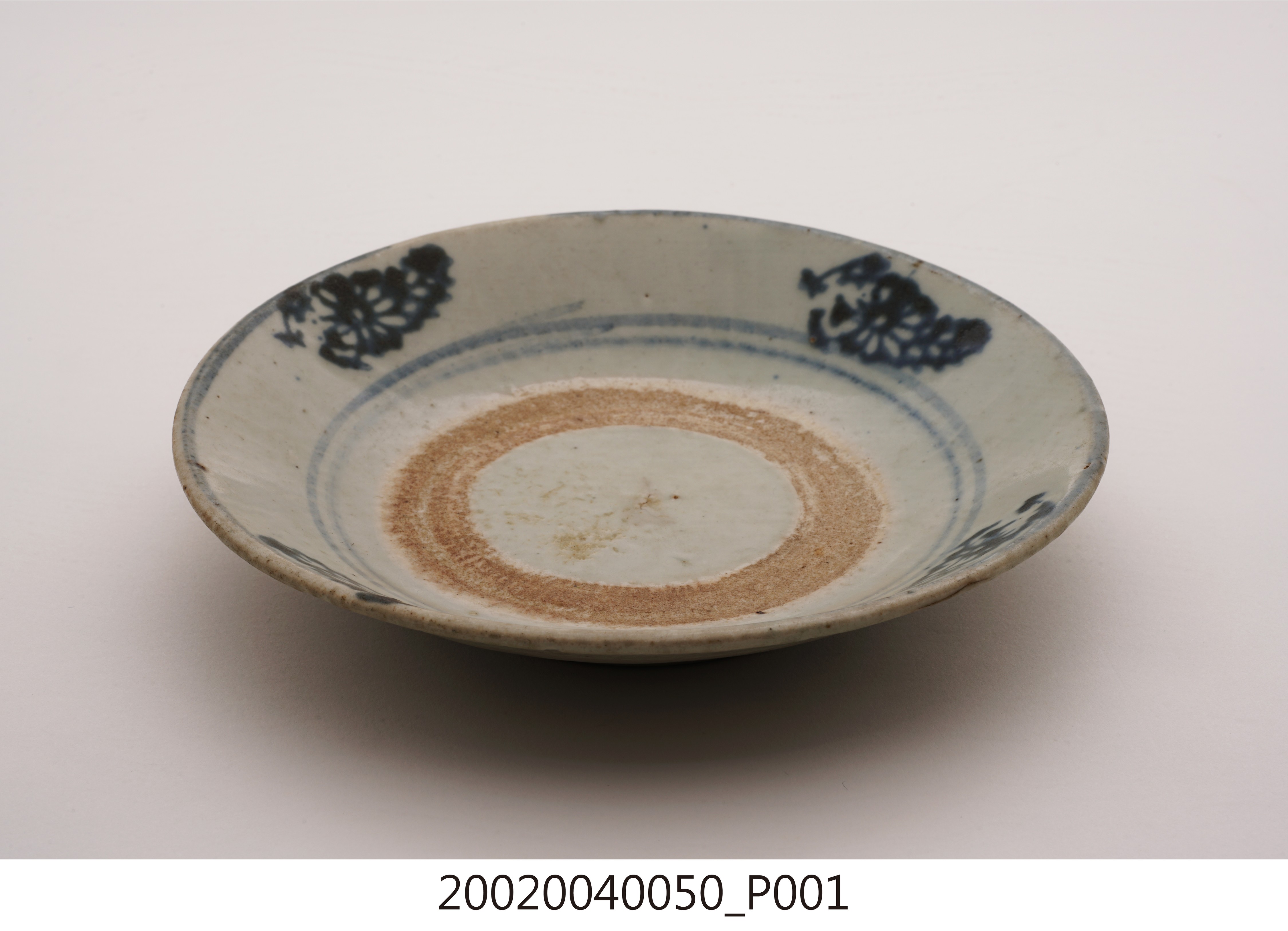 轉印青花花卉紋圓盤 (共13張)