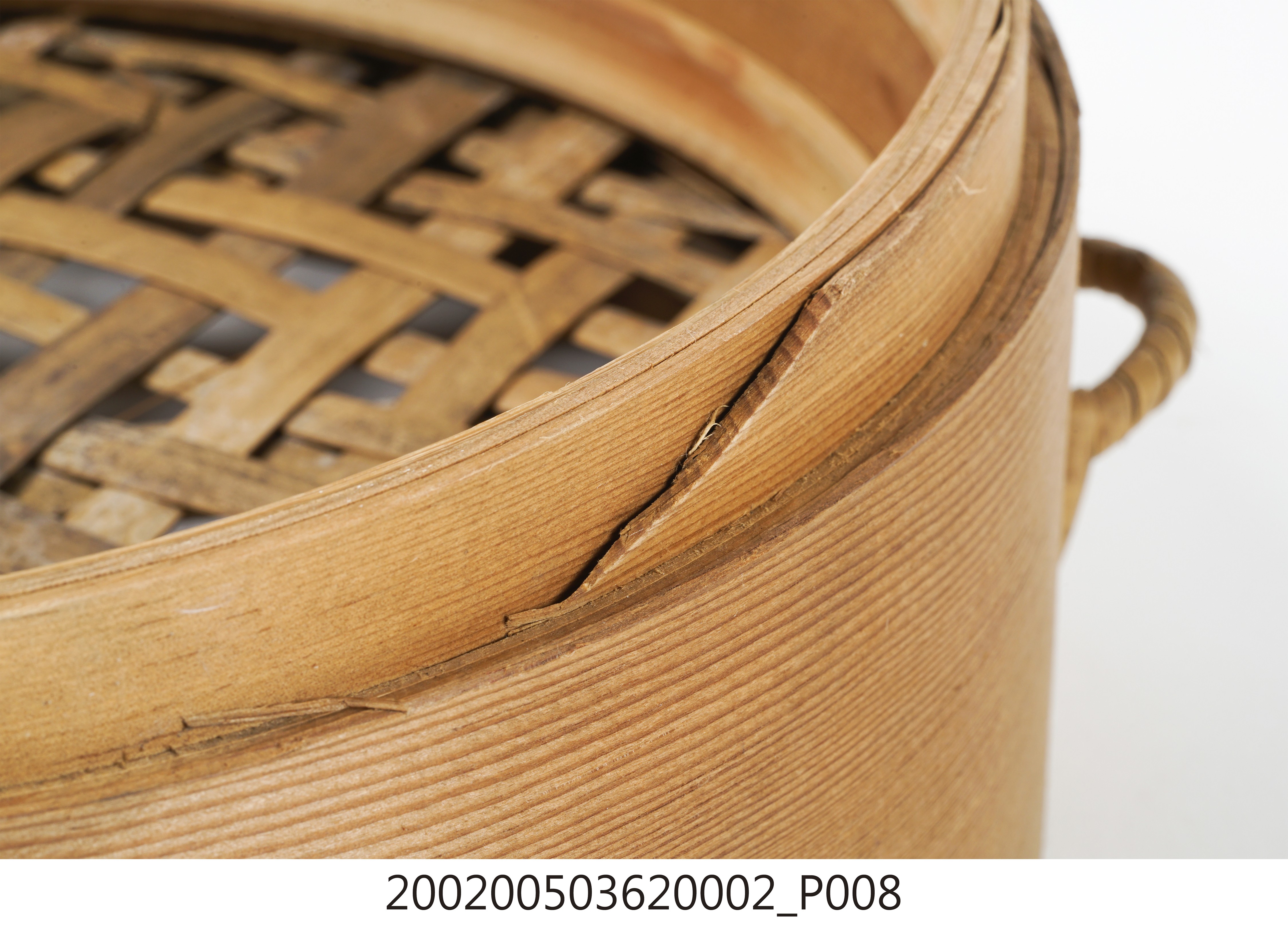 小圓形竹蒸籠組─籠身（上層） (共14張)
