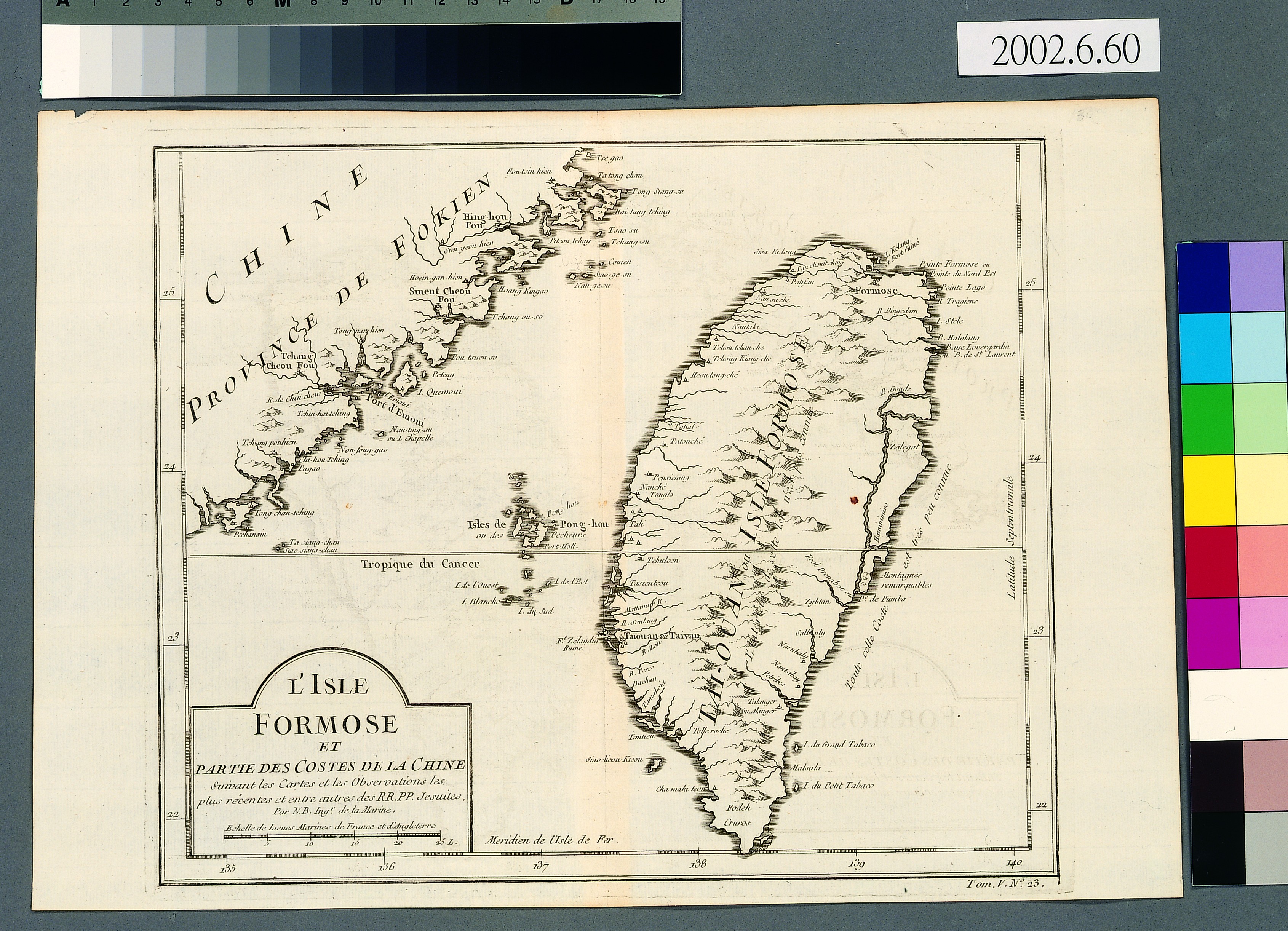 Jacques Nicolas Bellin〈福爾摩沙島與中國沿海局部圖〉 (共4張)