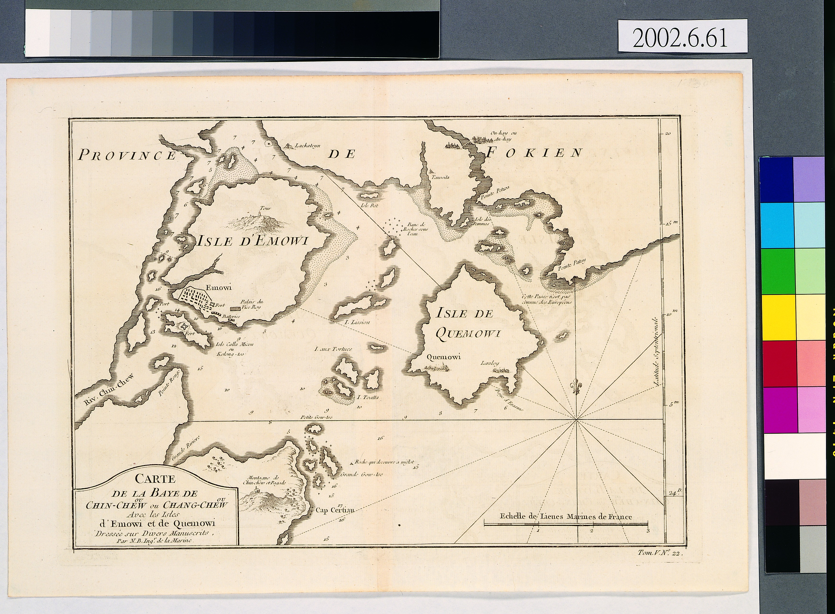 Jacques Nicolas Bellin〈泉州、漳州灣與廈門、金門島海圖〉 (共2張)