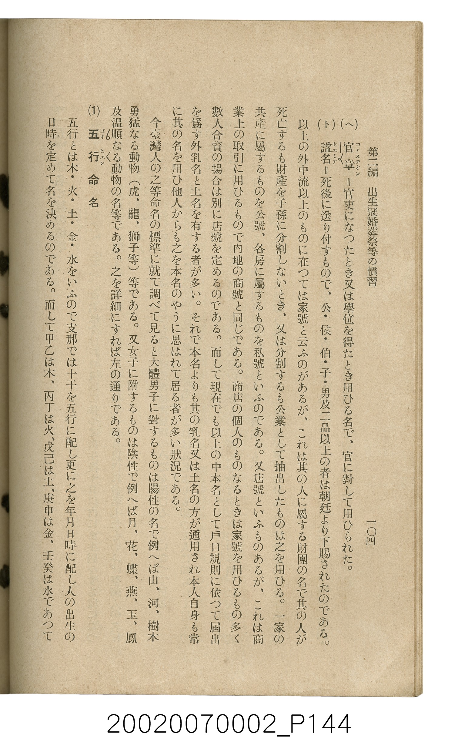 鈴木清一郎著《臺灣舊慣：冠婚葬祭與年度活動》 (共576張)