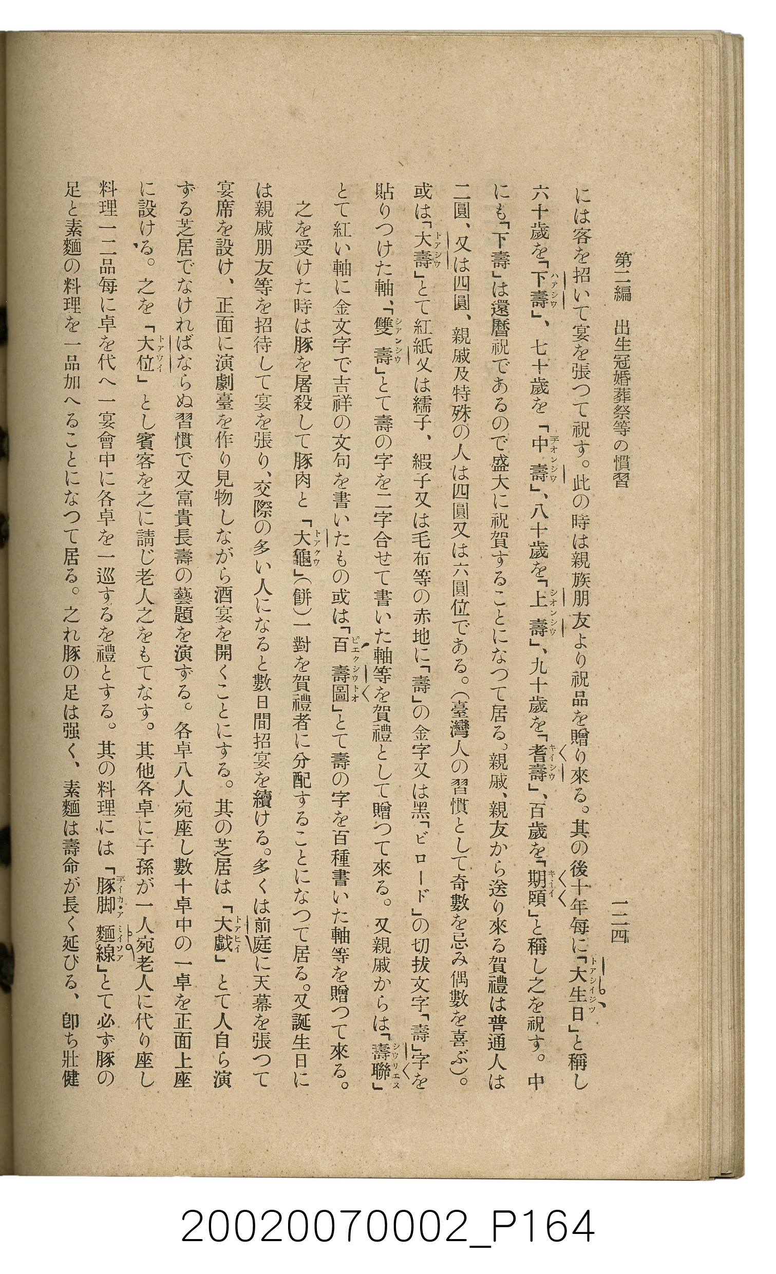 鈴木清一郎著《臺灣舊慣：冠婚葬祭與年度活動》 (共576張)