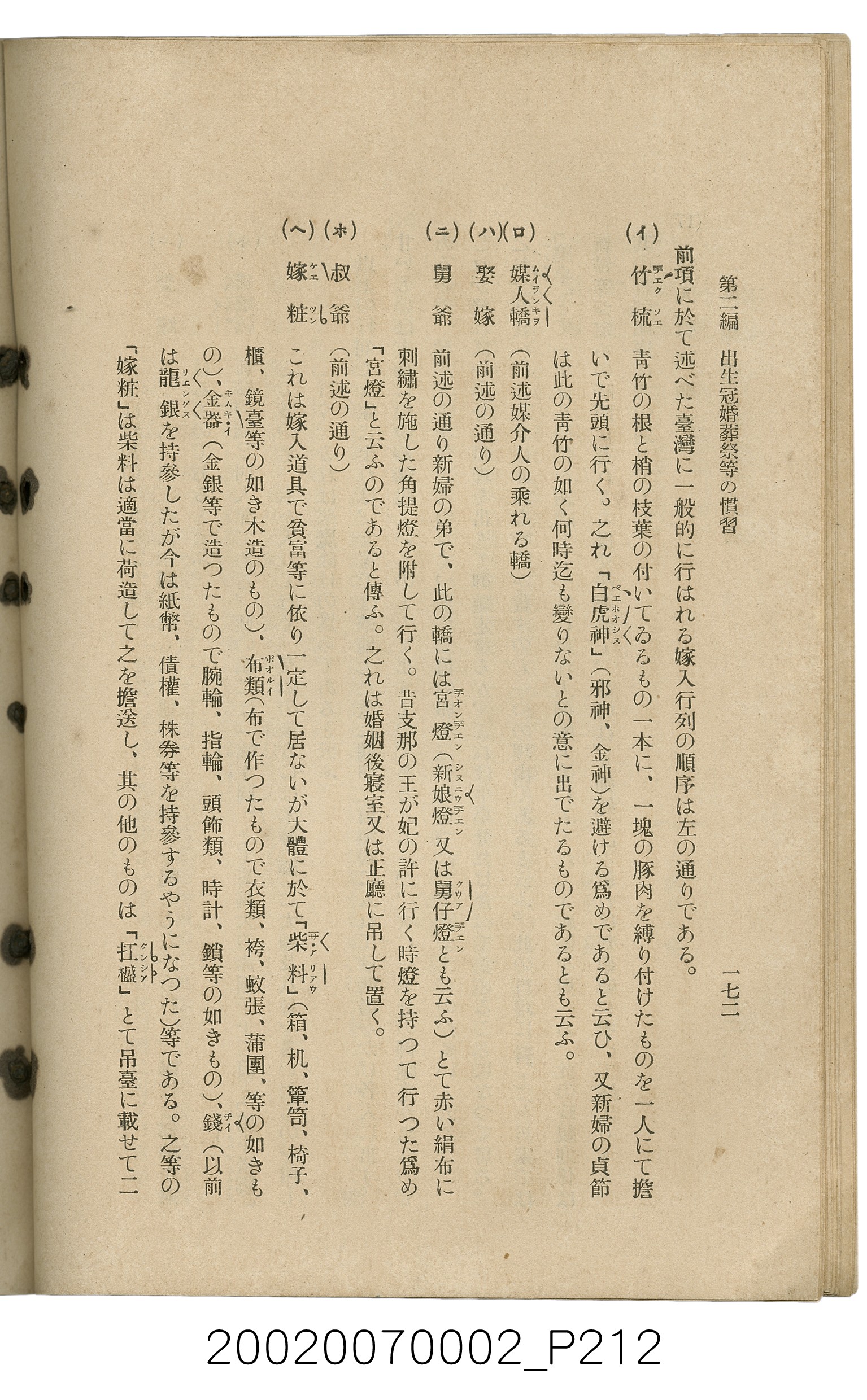 鈴木清一郎著《臺灣舊慣：冠婚葬祭與年度活動》 (共576張)