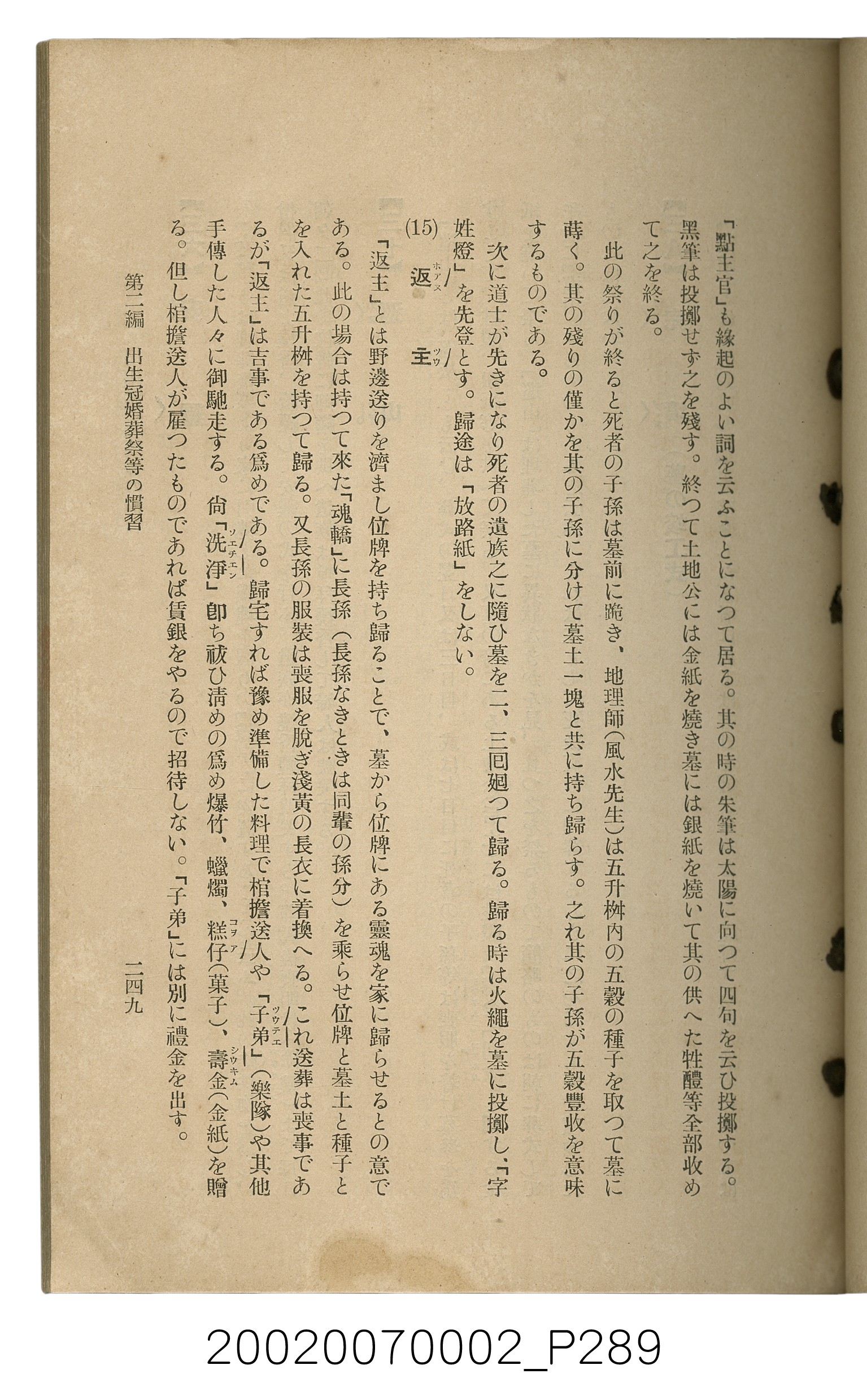 鈴木清一郎著《臺灣舊慣：冠婚葬祭與年度活動》 (共576張)
