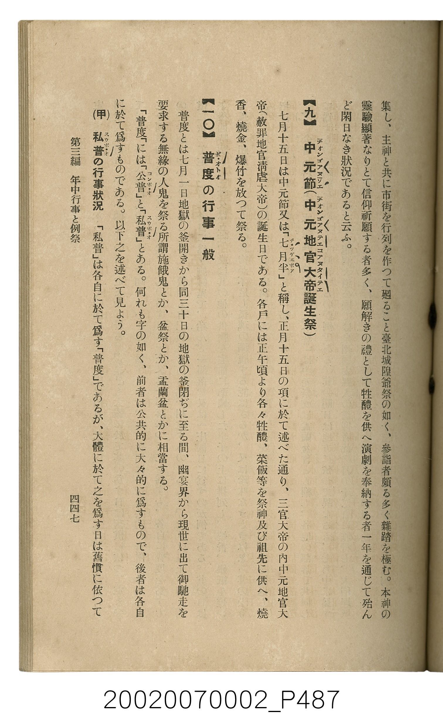 鈴木清一郎著《臺灣舊慣：冠婚葬祭與年度活動》 (共576張)