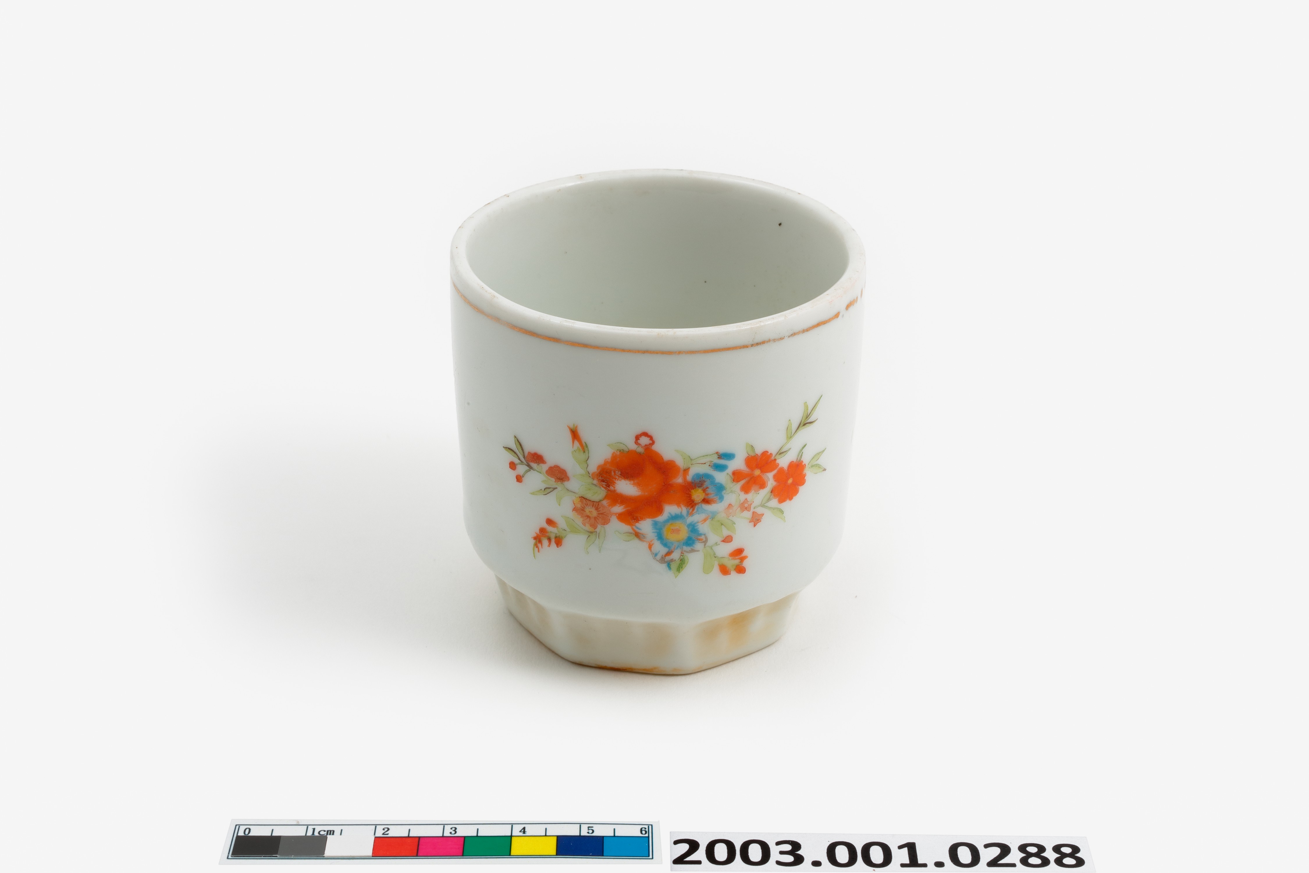 銅版轉印花卉茶杯 (共9張)