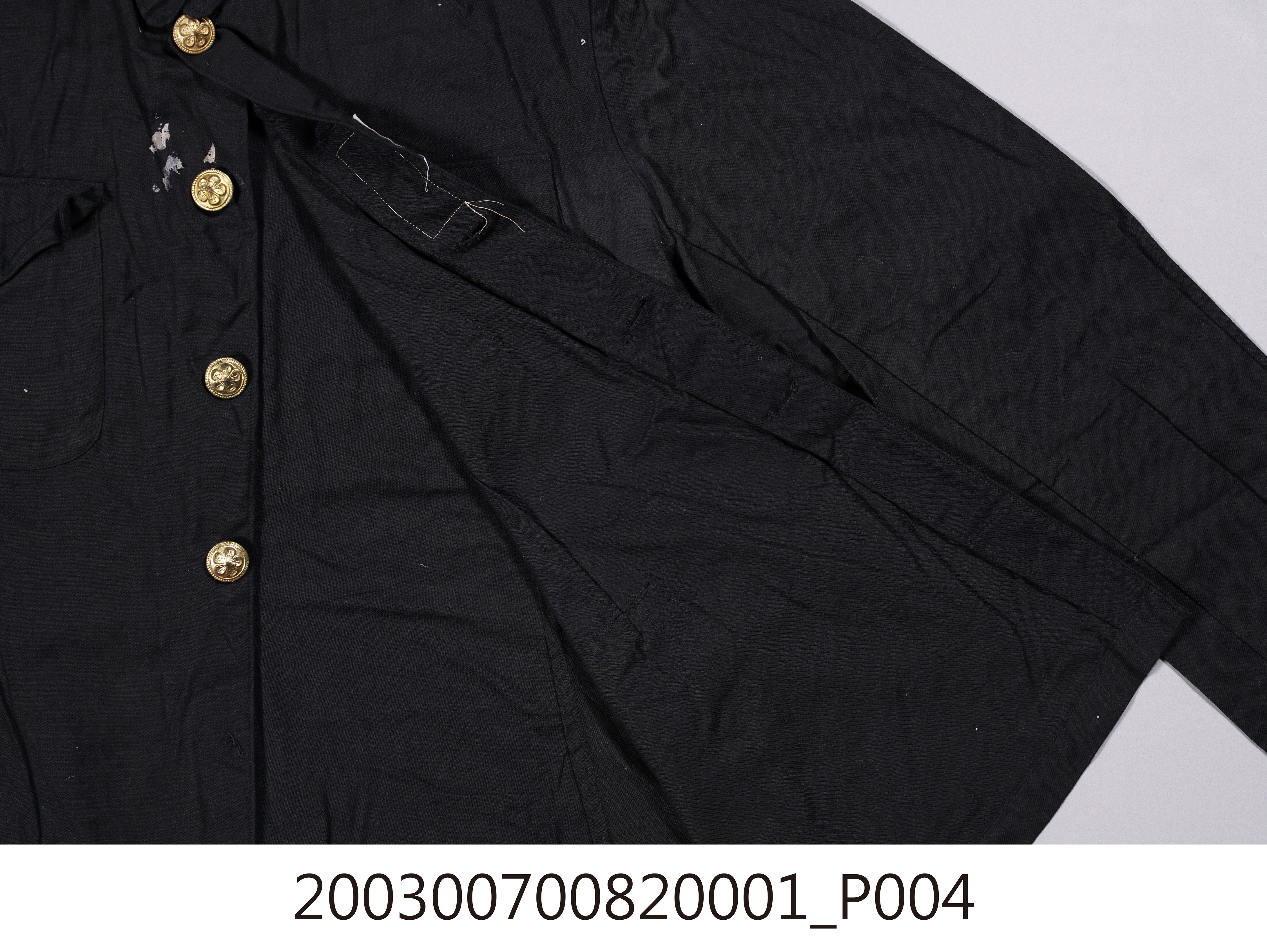 黑棉質襯衫領警服外套 (共8張)