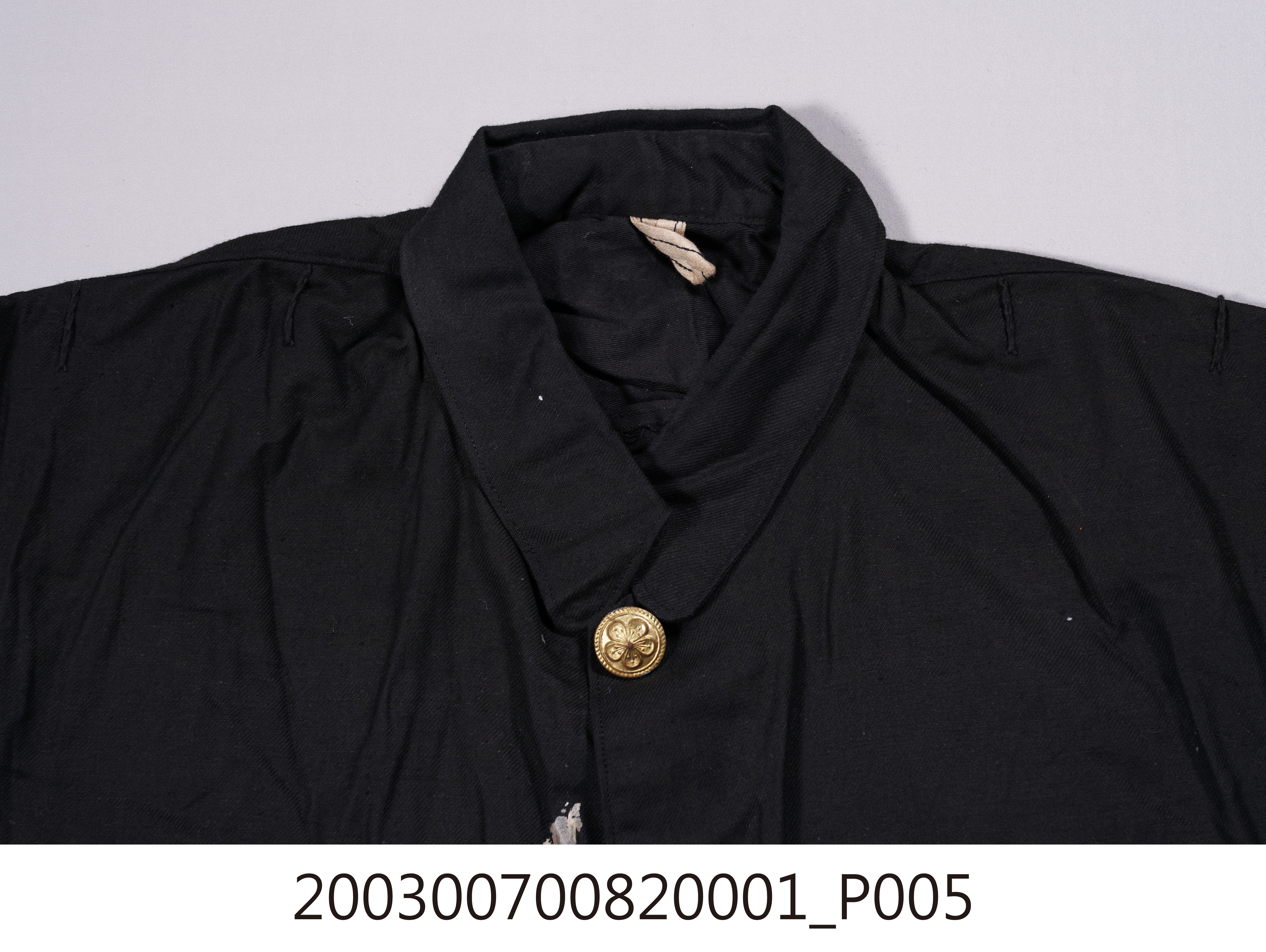 黑棉質襯衫領警服外套 (共8張)