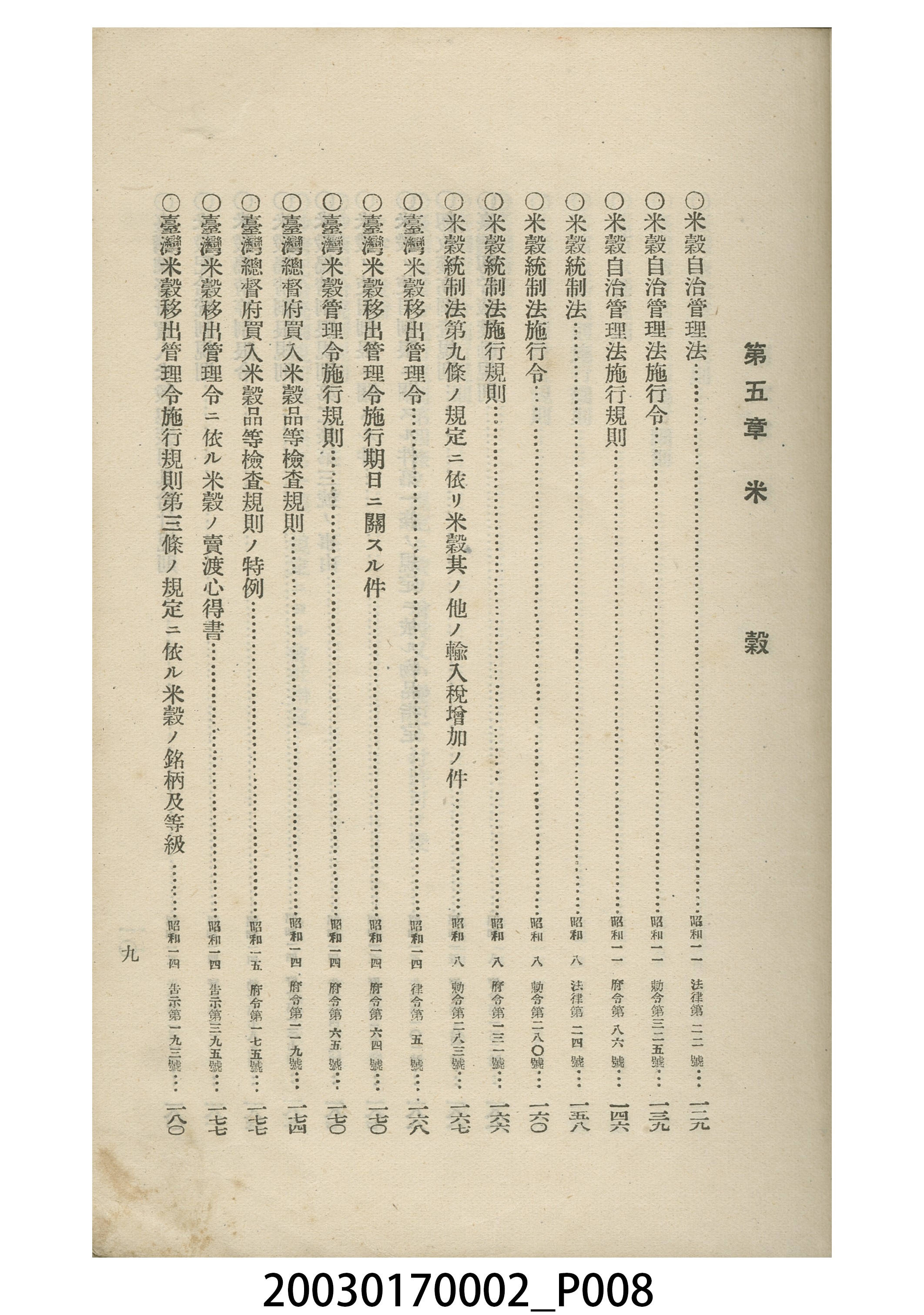 間方正之編輯《臺灣農業關係法規集》 (共20張)