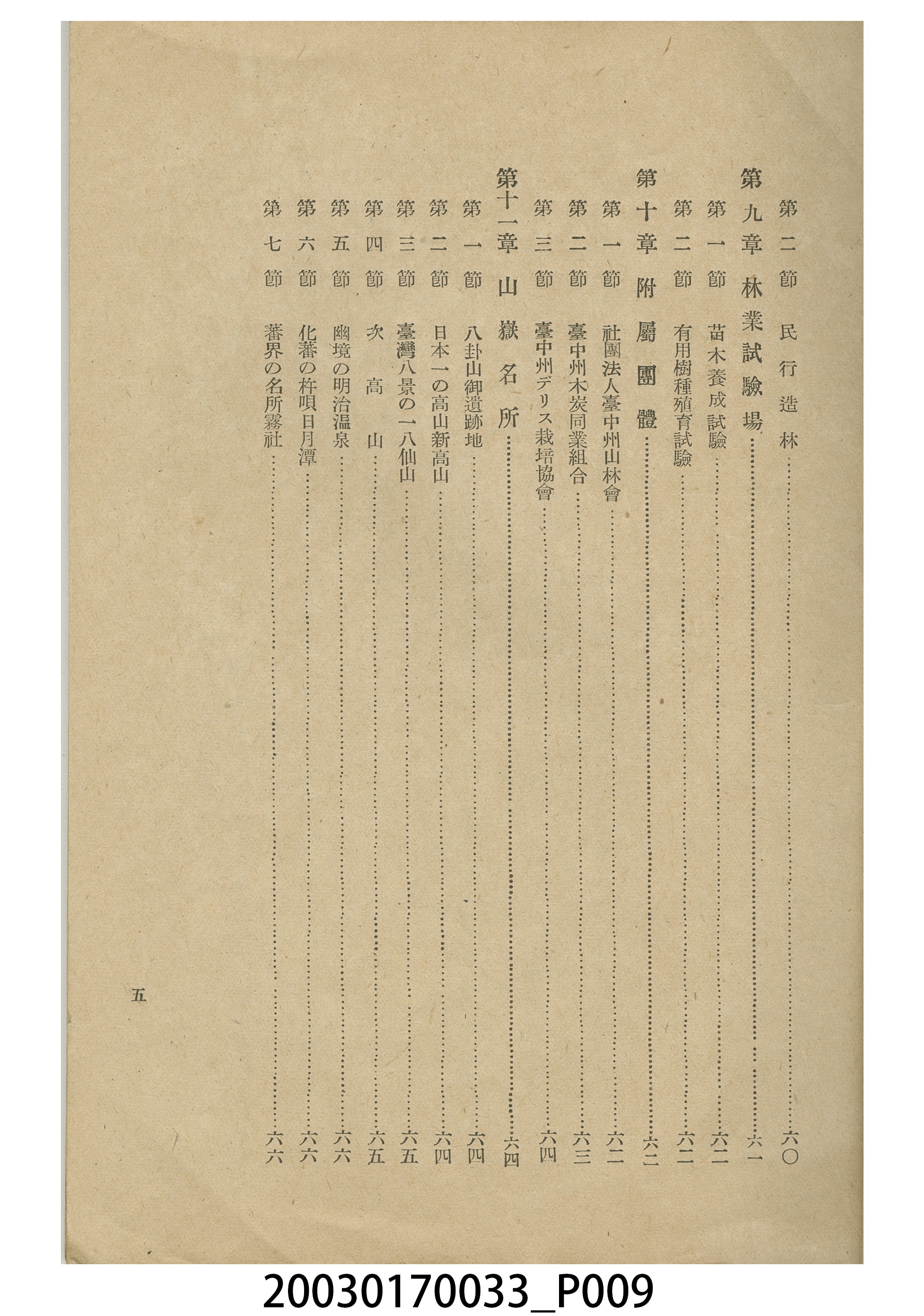 臺中州出版《臺中州農林業概觀》 (共11張)