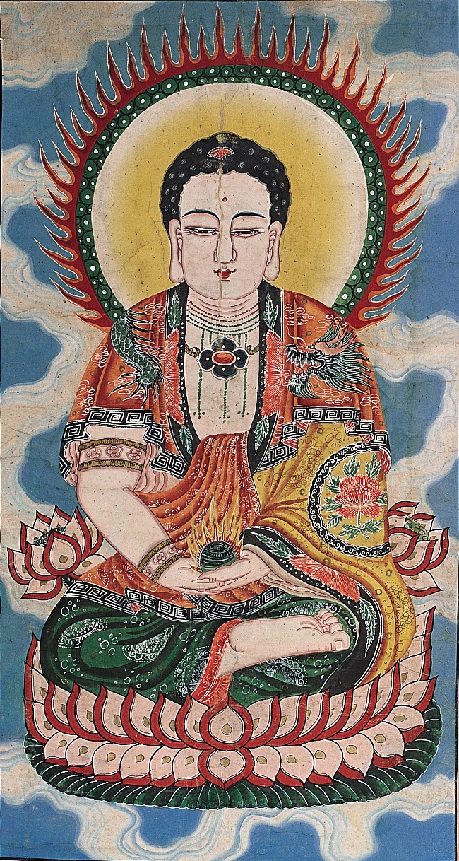 釋迦牟尼佛畫像掛軸 (共1張)