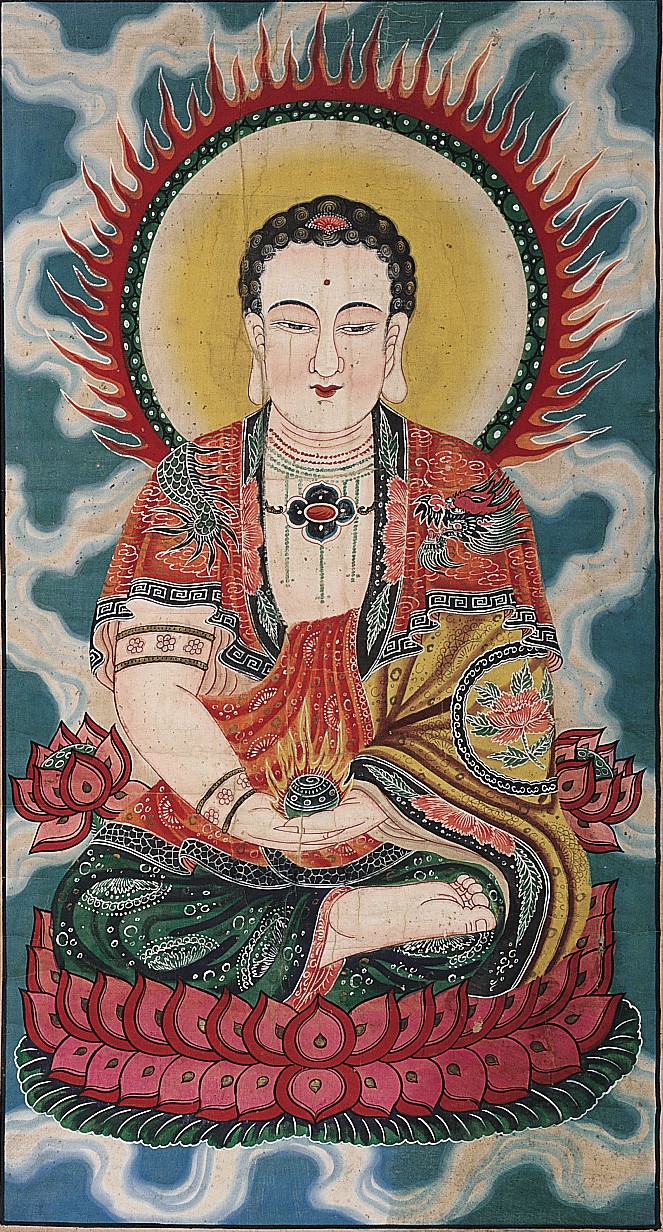 釋迦牟尼佛畫像掛軸 (共1張)