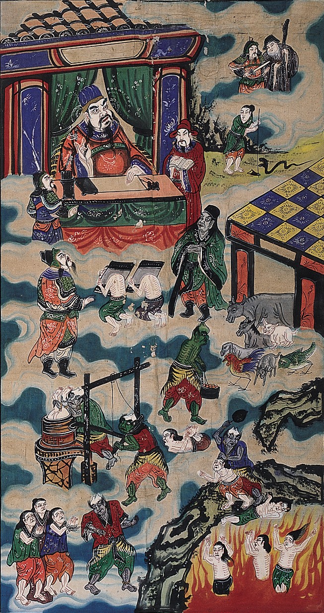第八殿地獄圖掛軸 (共1張)