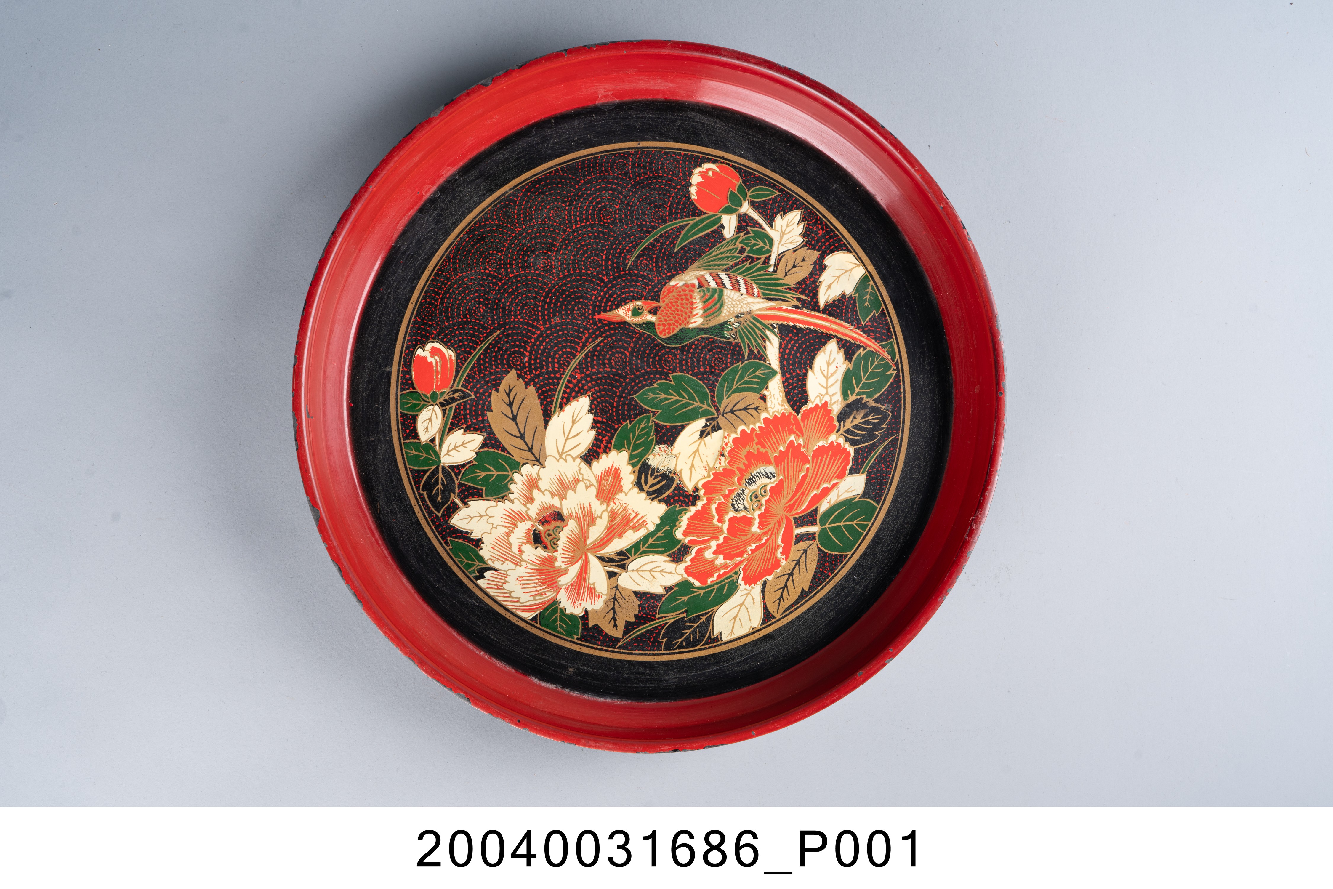 牡丹花鳥紋茶盤 (共7張)