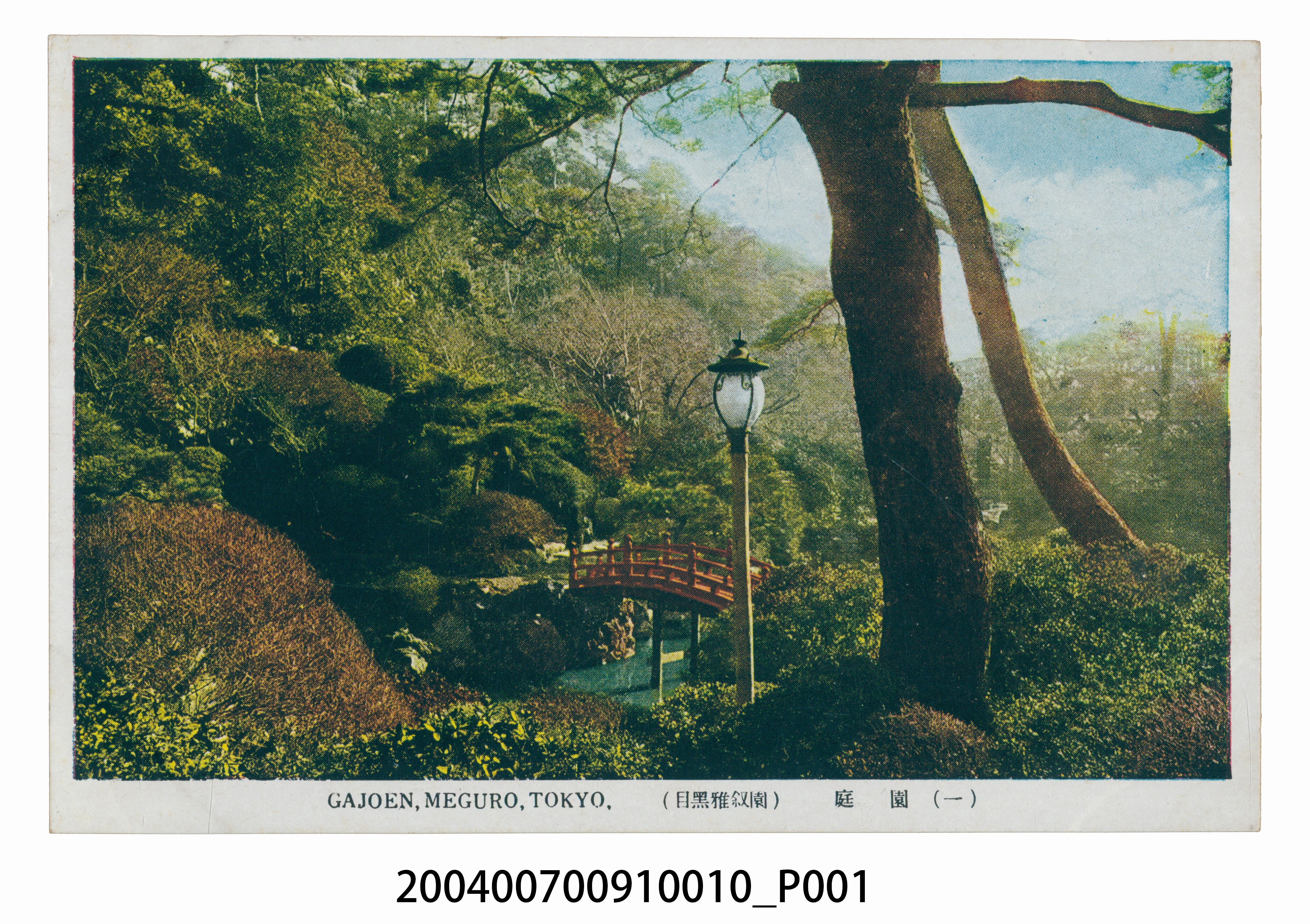 目黑雅敘園庭園一景明信片 (共3張)