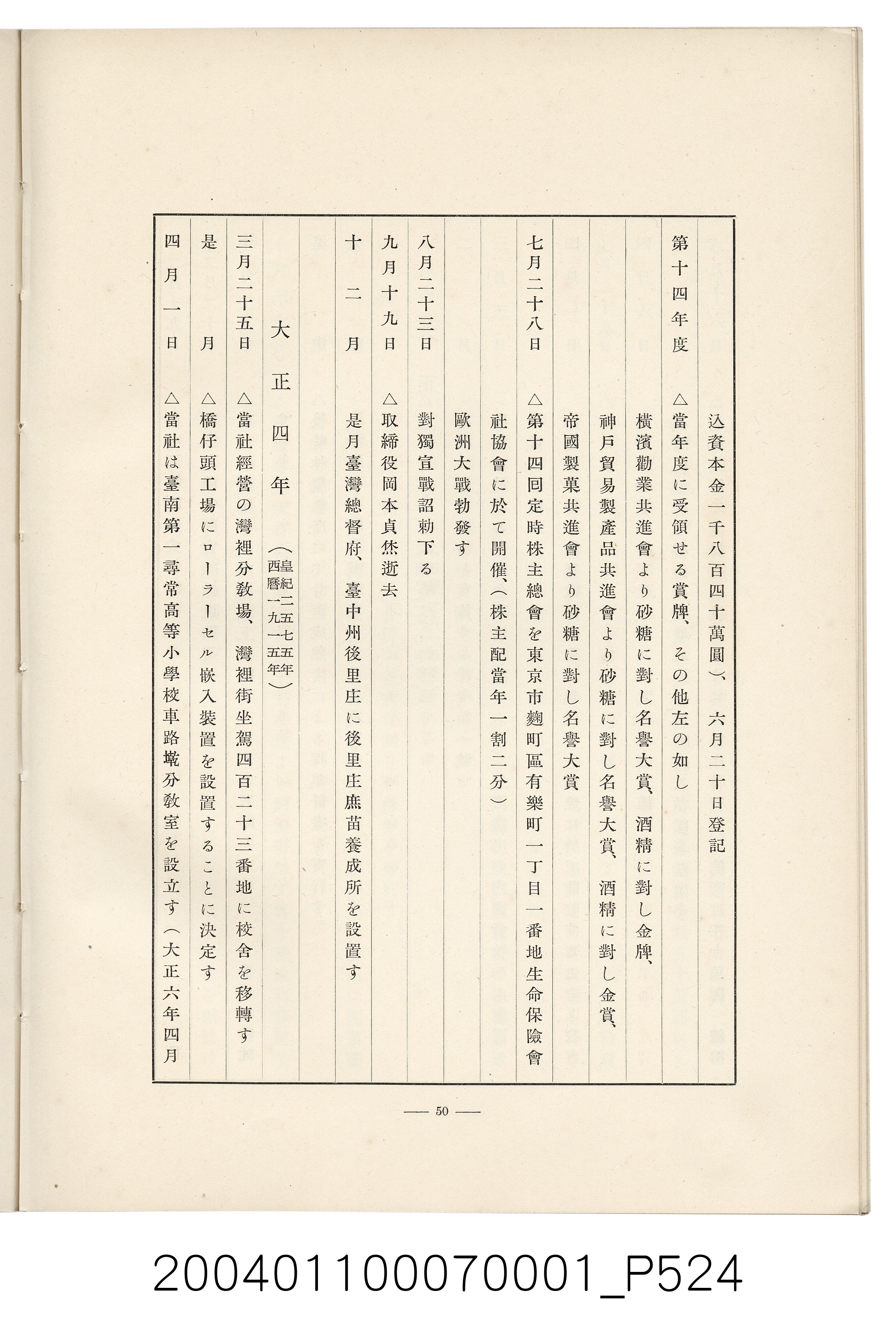 伊藤重郎編《臺灣製糖株式會社史》書本 (共593張)