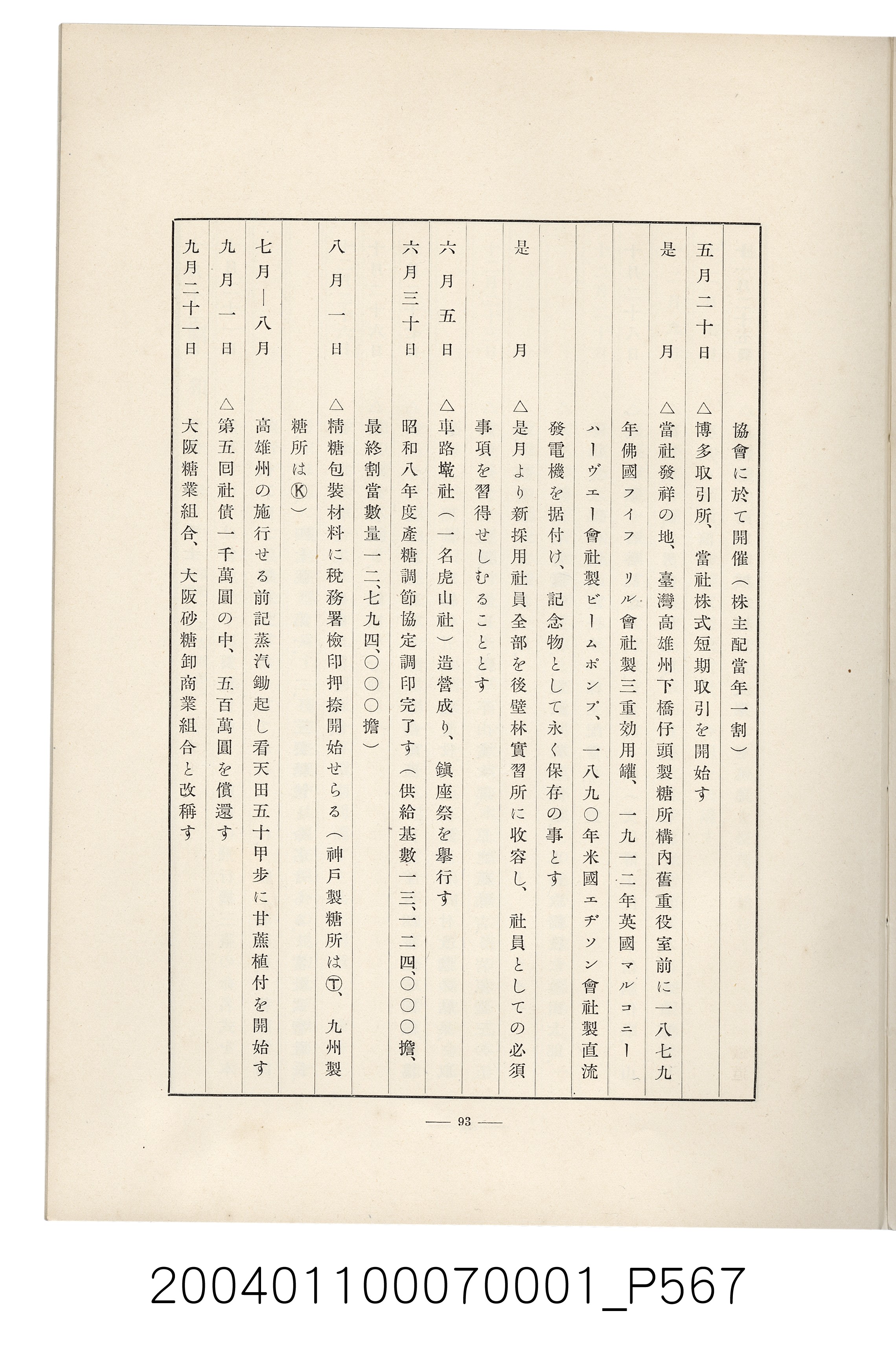 伊藤重郎編《臺灣製糖株式會社史》書本 (共593張)