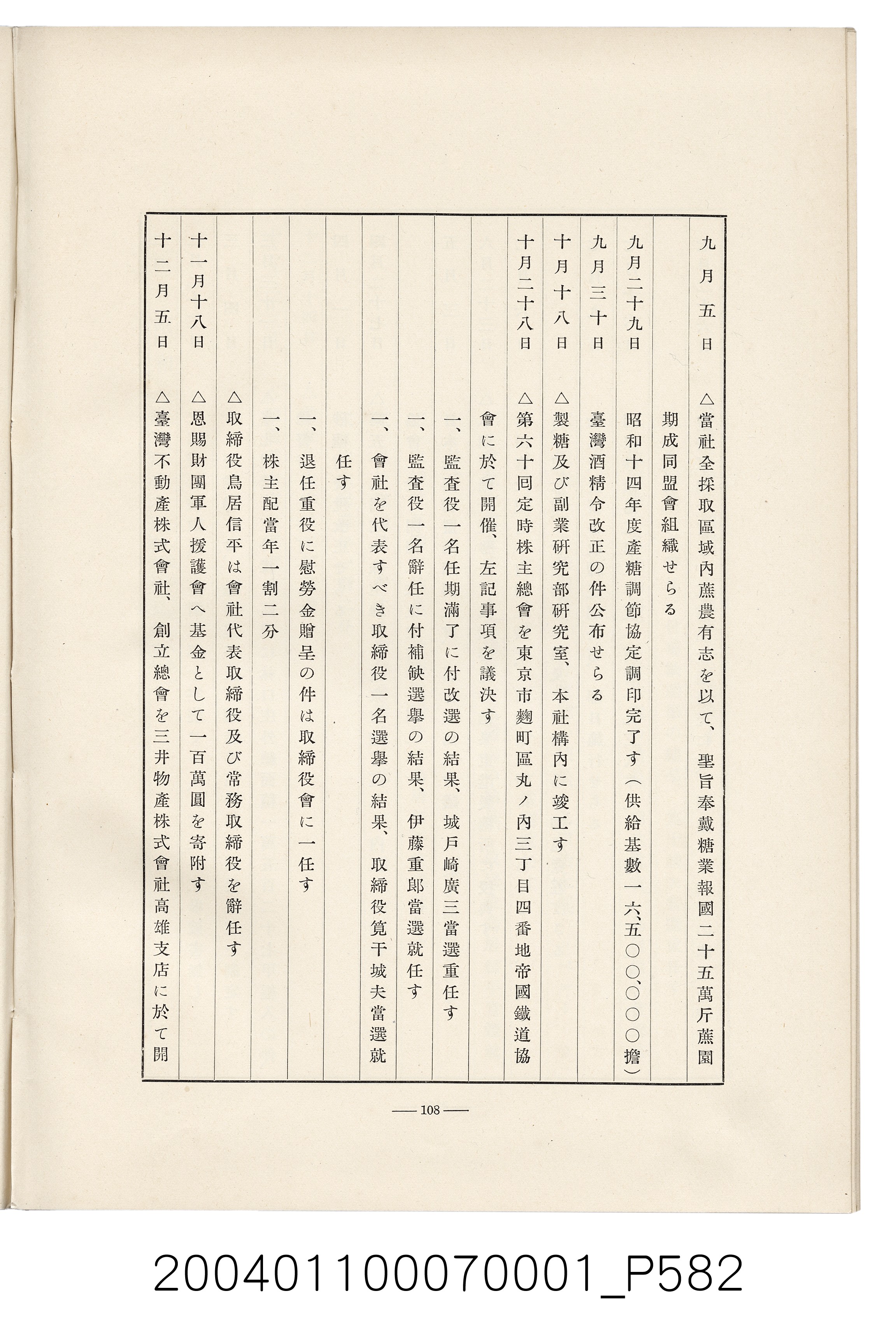 伊藤重郎編《臺灣製糖株式會社史》書本 (共593張)