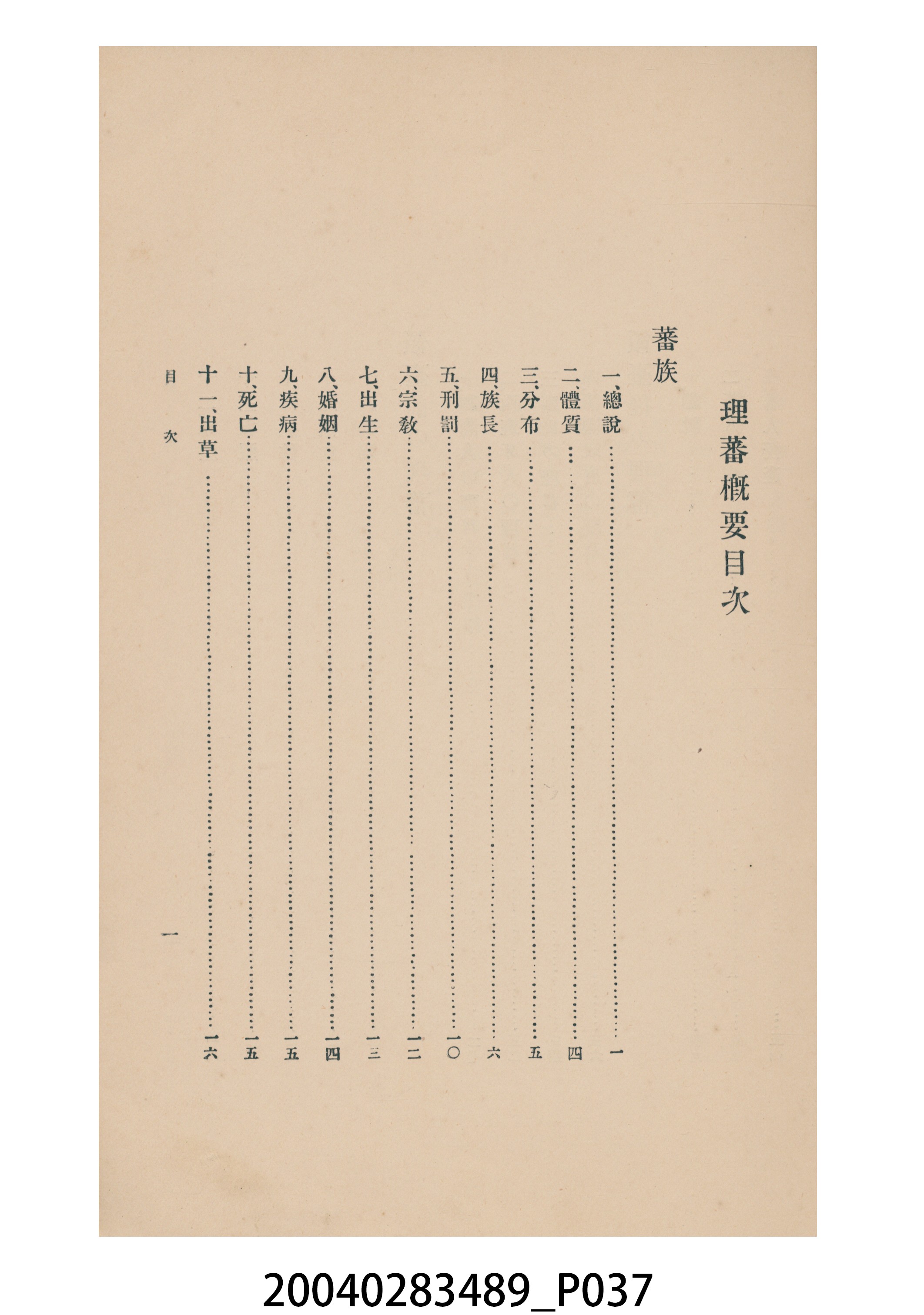 臺灣總督府民政部蕃務本署編《理蕃概要》 (共43張)