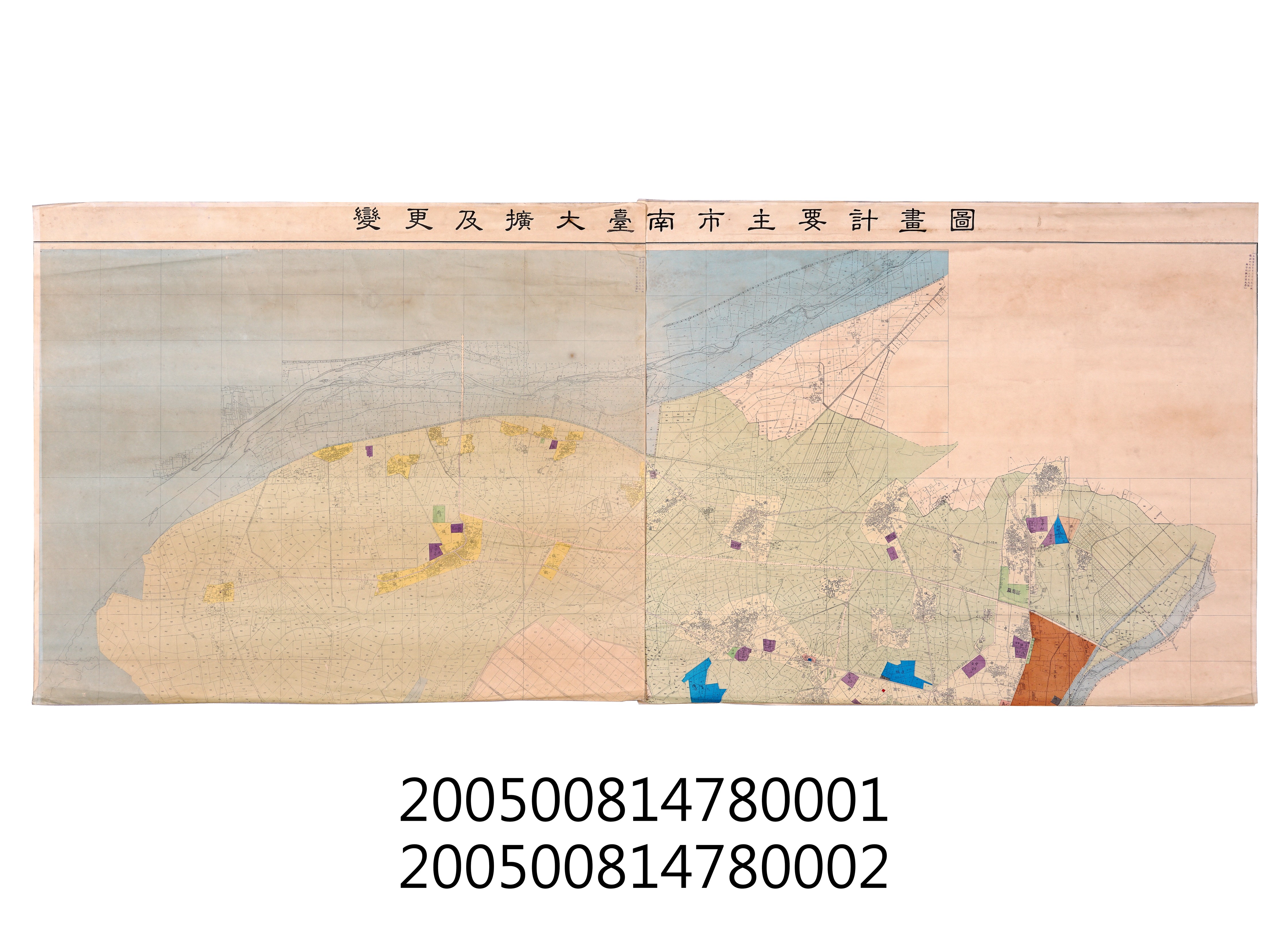 臺南市都市發展局〈一萬分一變更及擴大臺南市主要計畫圖局部圖〉2 (共2張)