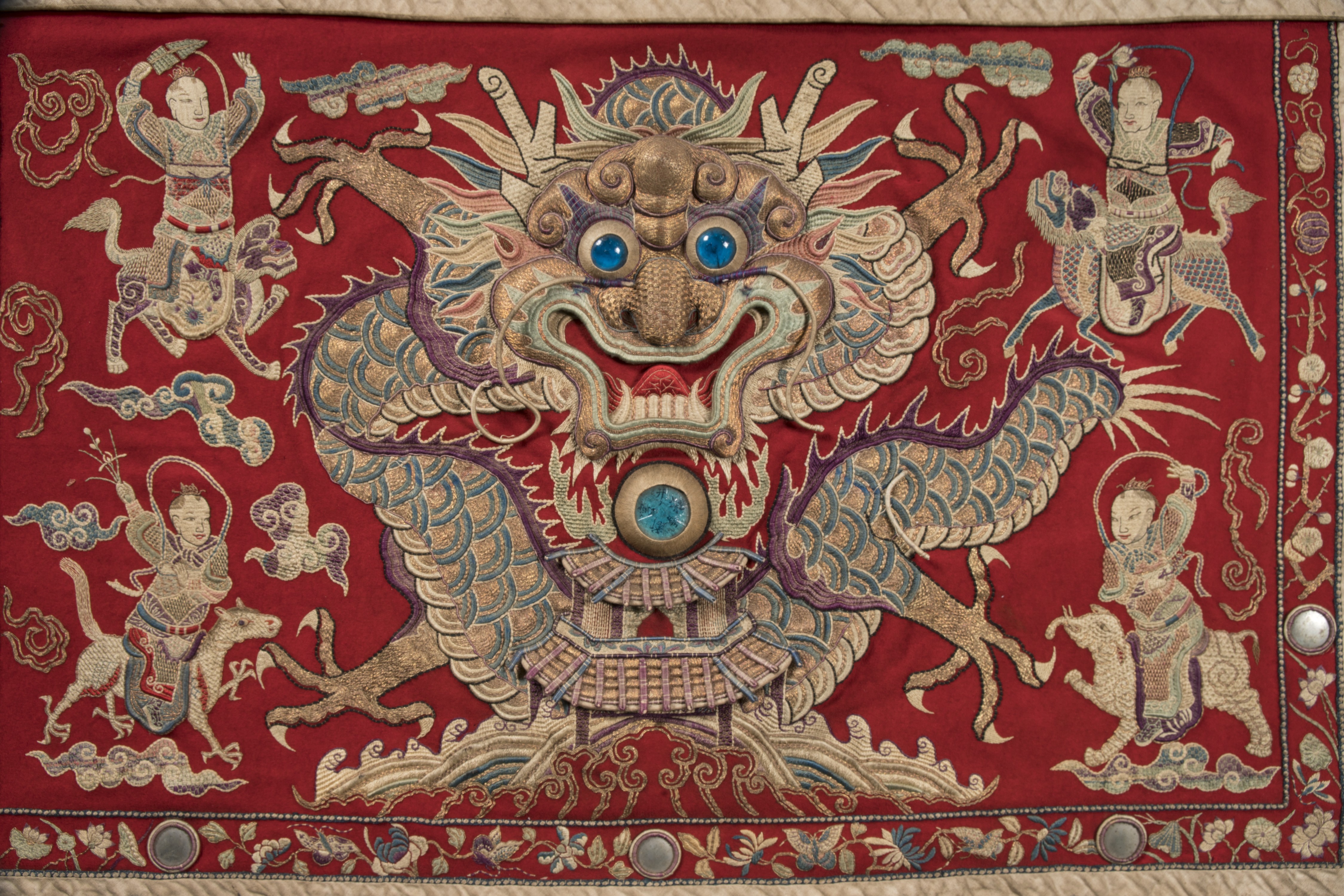 神仙人物蟒龍桌裙 (共7張)