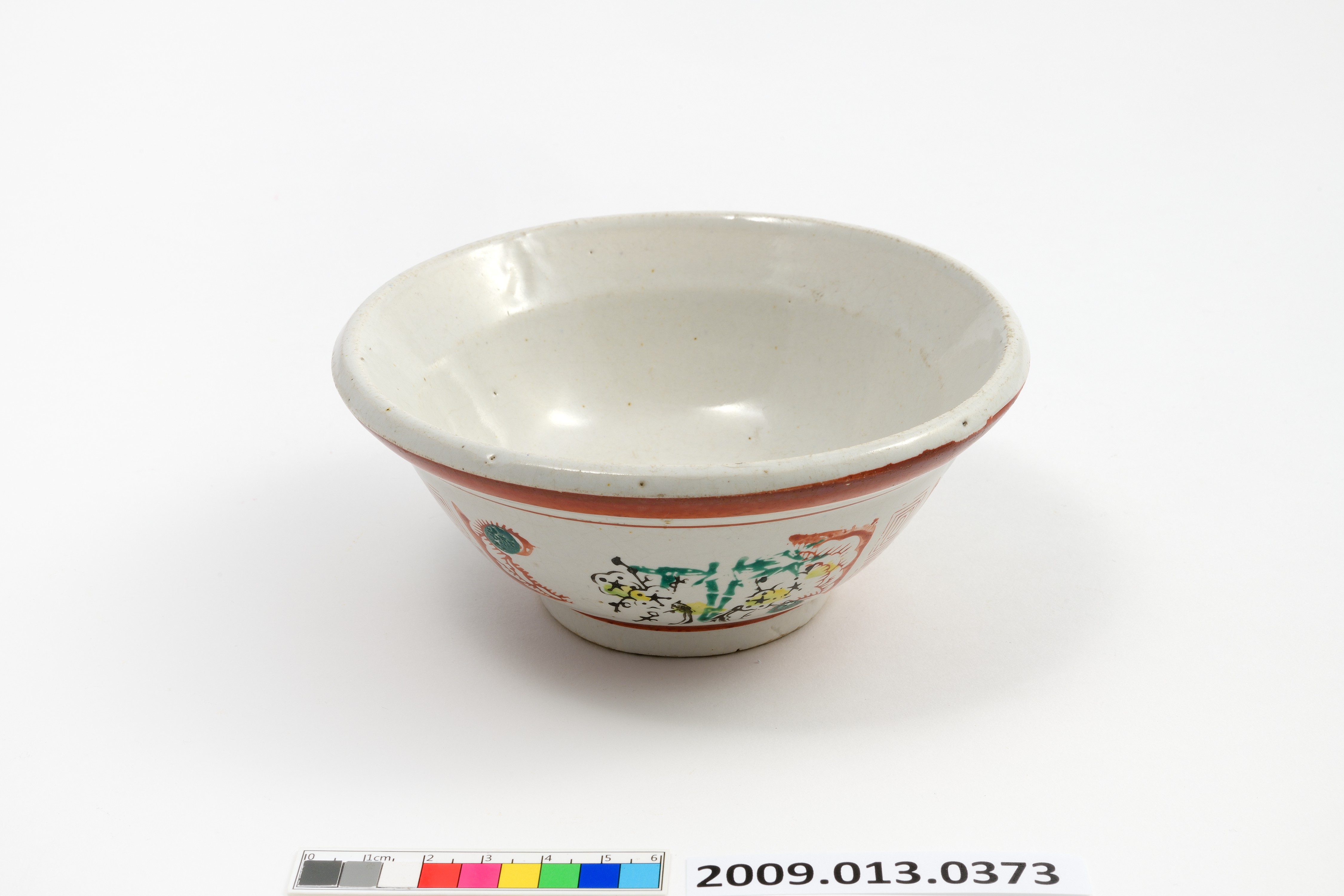 彩釉印花梅竹紋碗 (共10張)