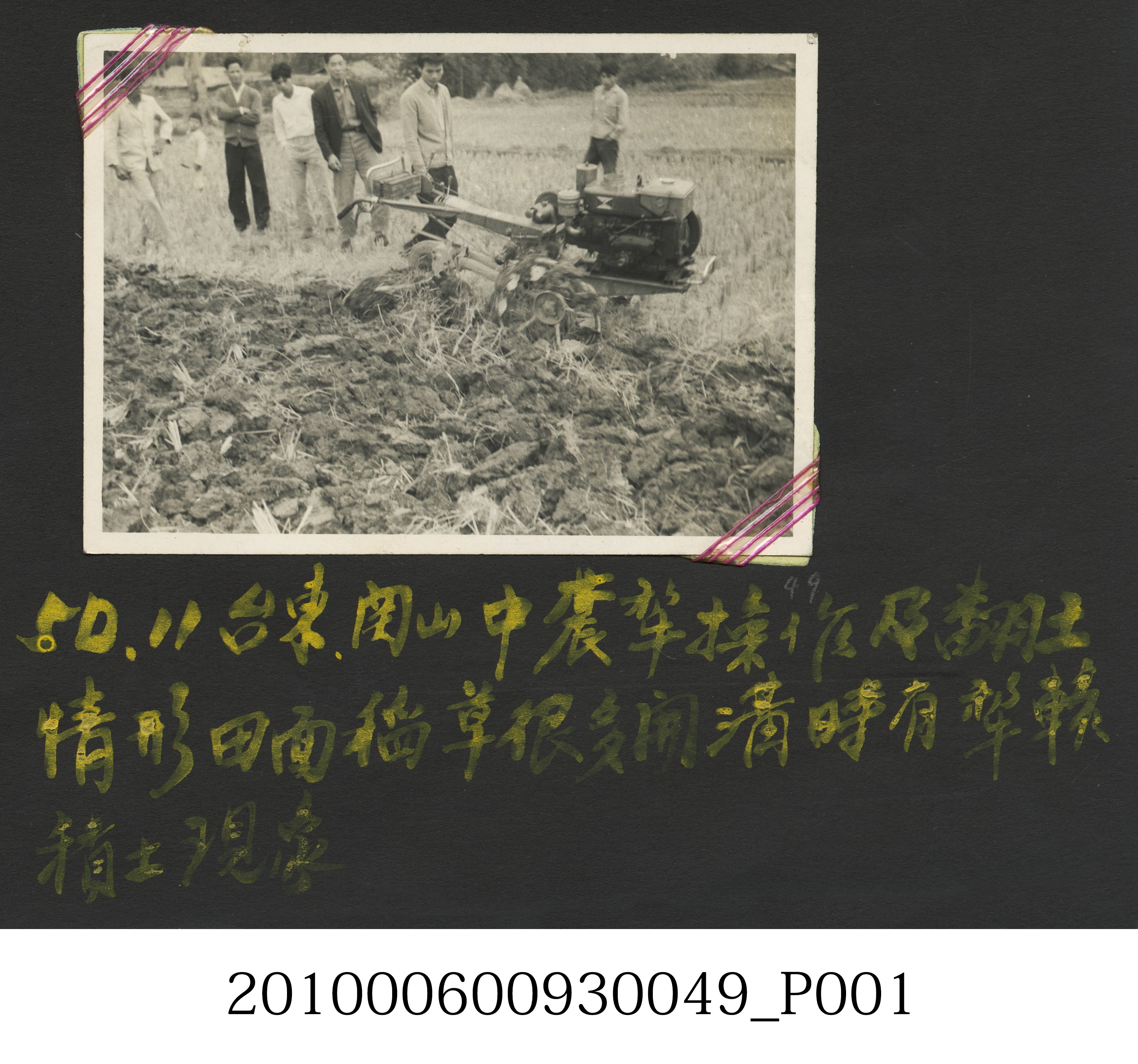 中農犁操作及翻土情形 (共2張)