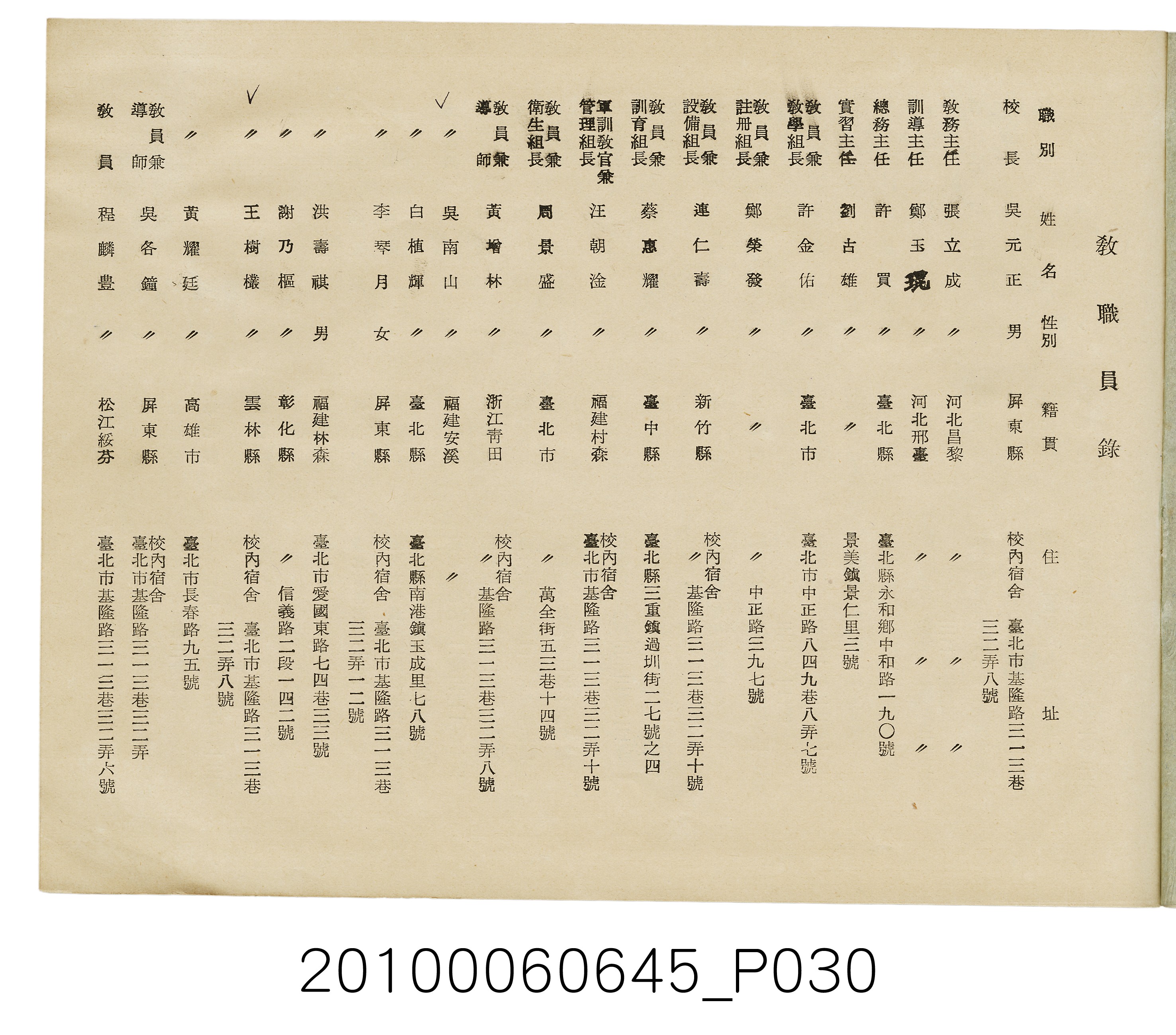 《臺北市立農業職業學校高級部第二屆初級部第七屆畢業紀念冊》 (共37張)