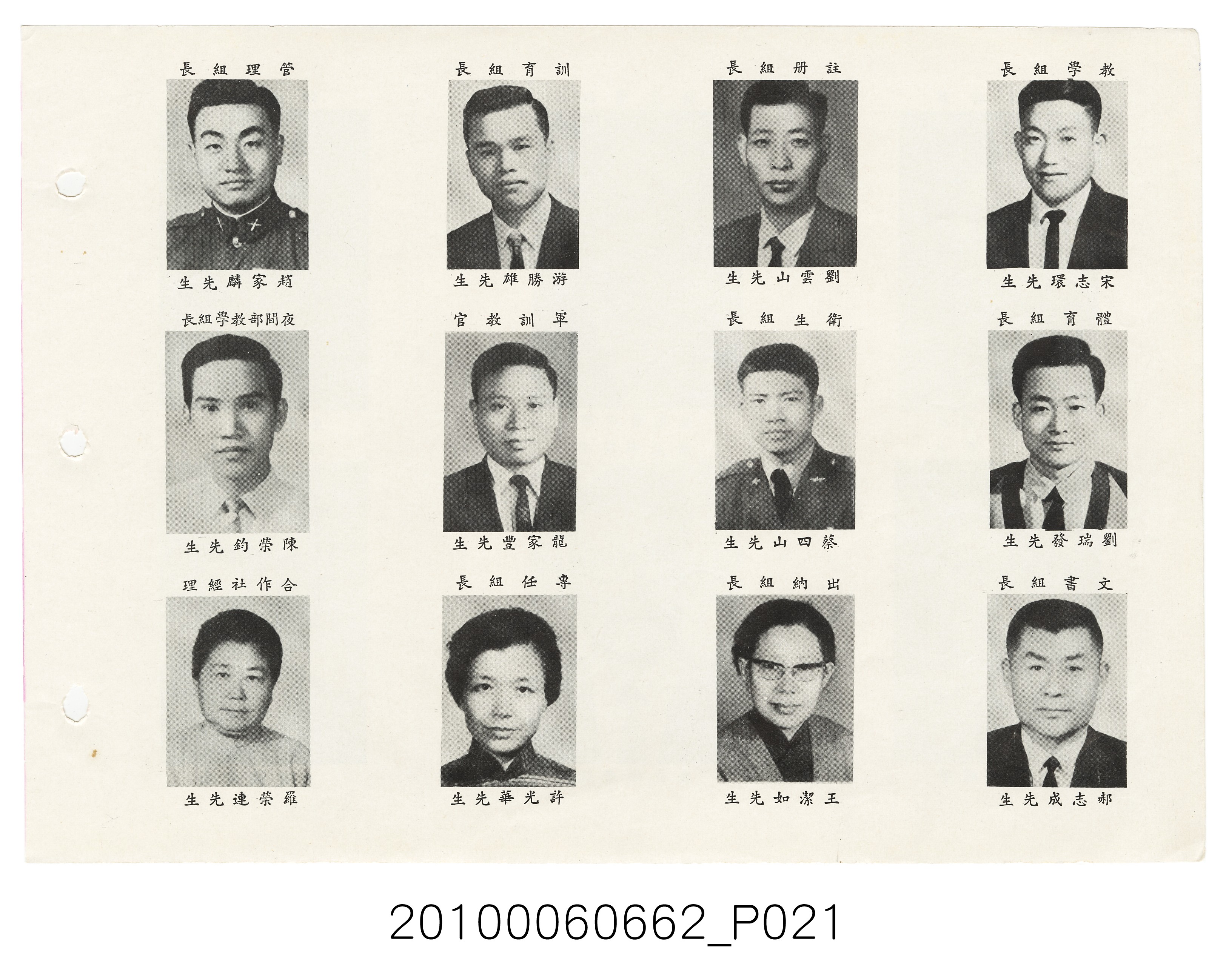 《士林高級中學第3暨國民中學第21屆同學錄》 (共114張)