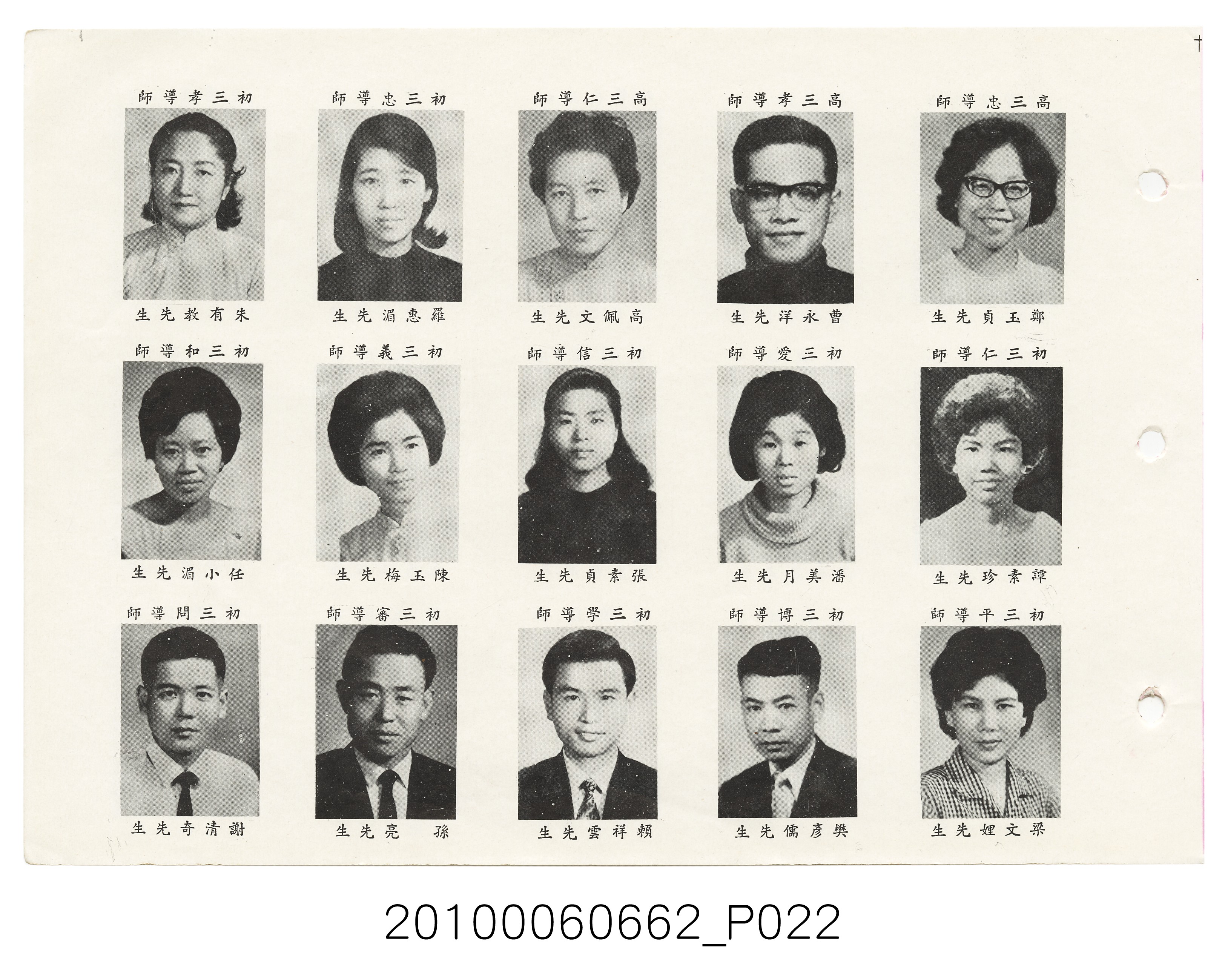 《士林高級中學第3暨國民中學第21屆同學錄》 (共114張)