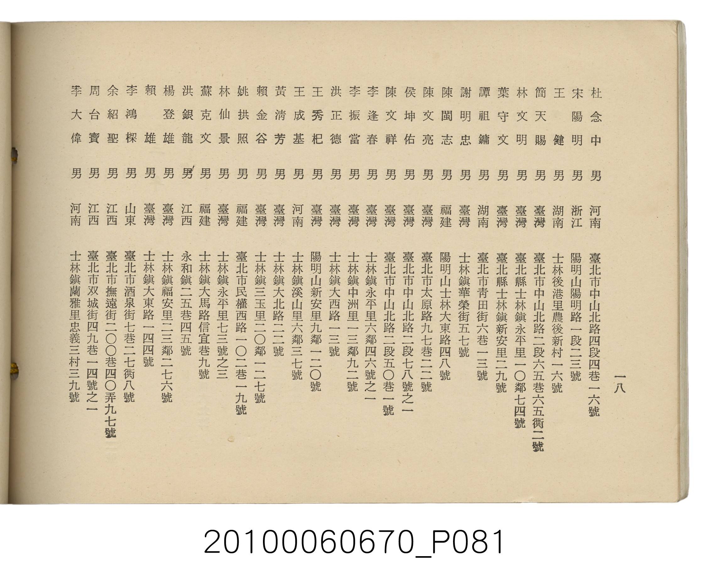 臺灣省臺北縣立士林初級中學第18屆同學錄1966 (共88張)
