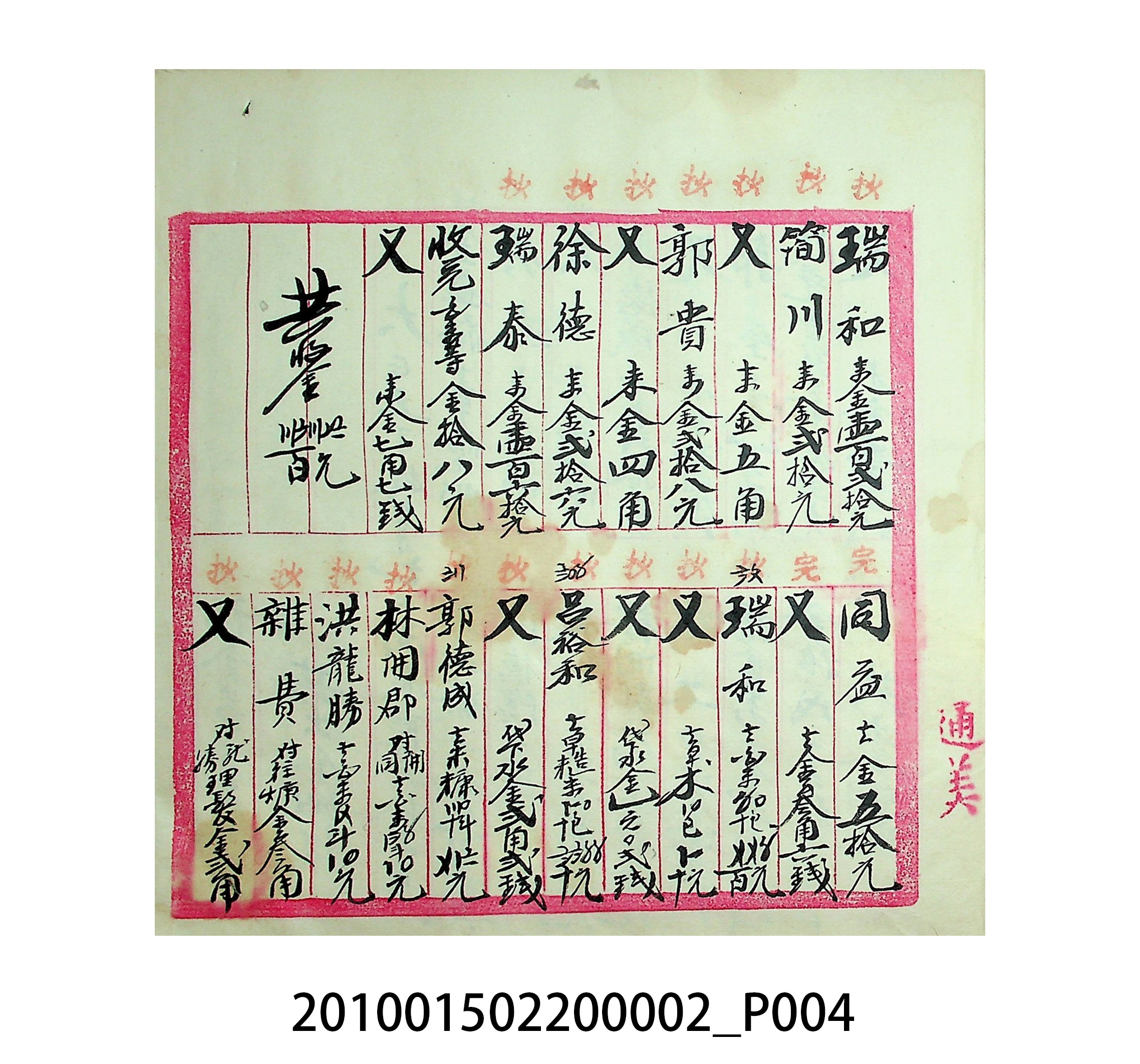大正5年瑞興號米店帳冊1 (共63張)