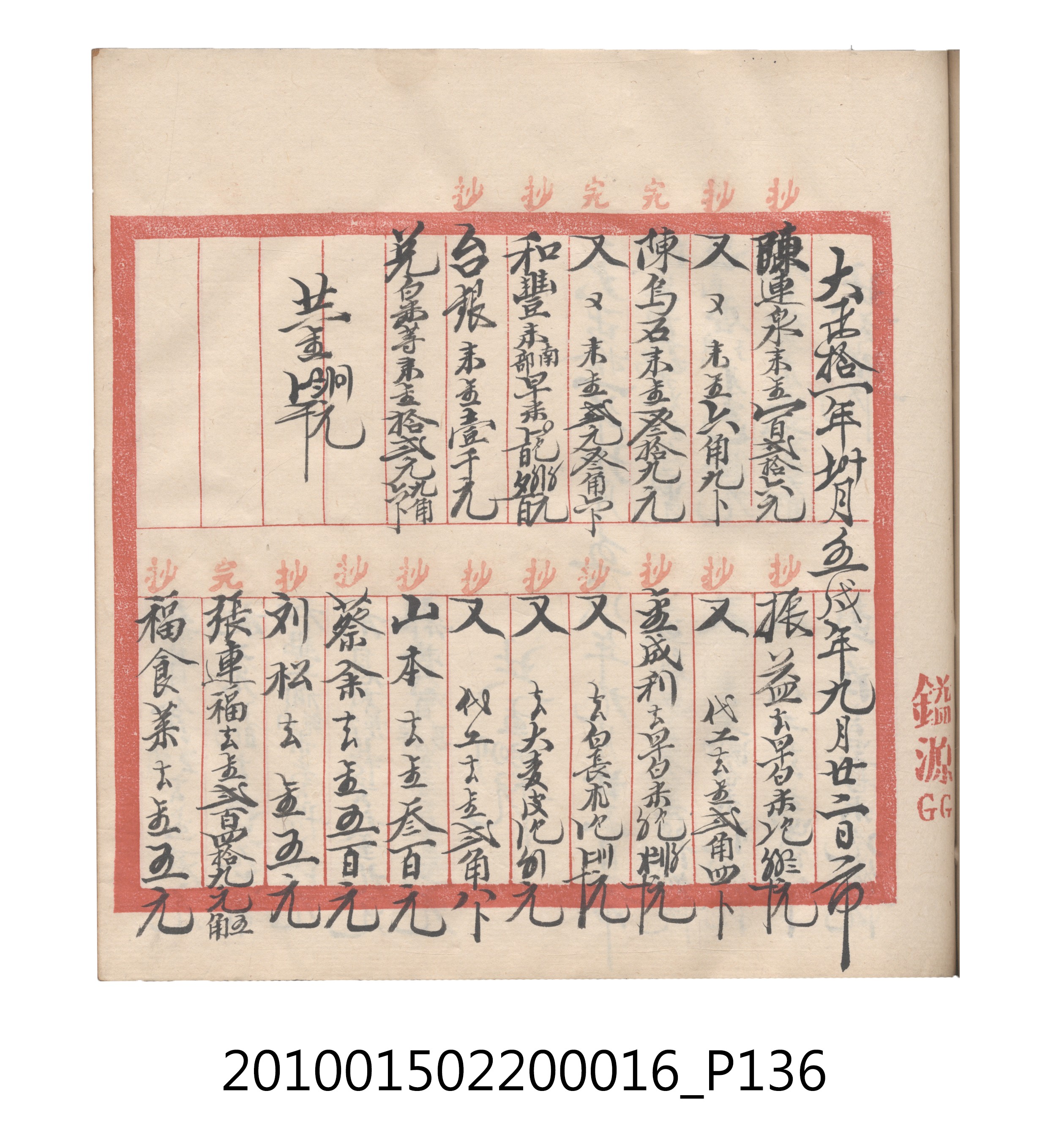 大正11年瑞興號米店帳冊2 (共315張)