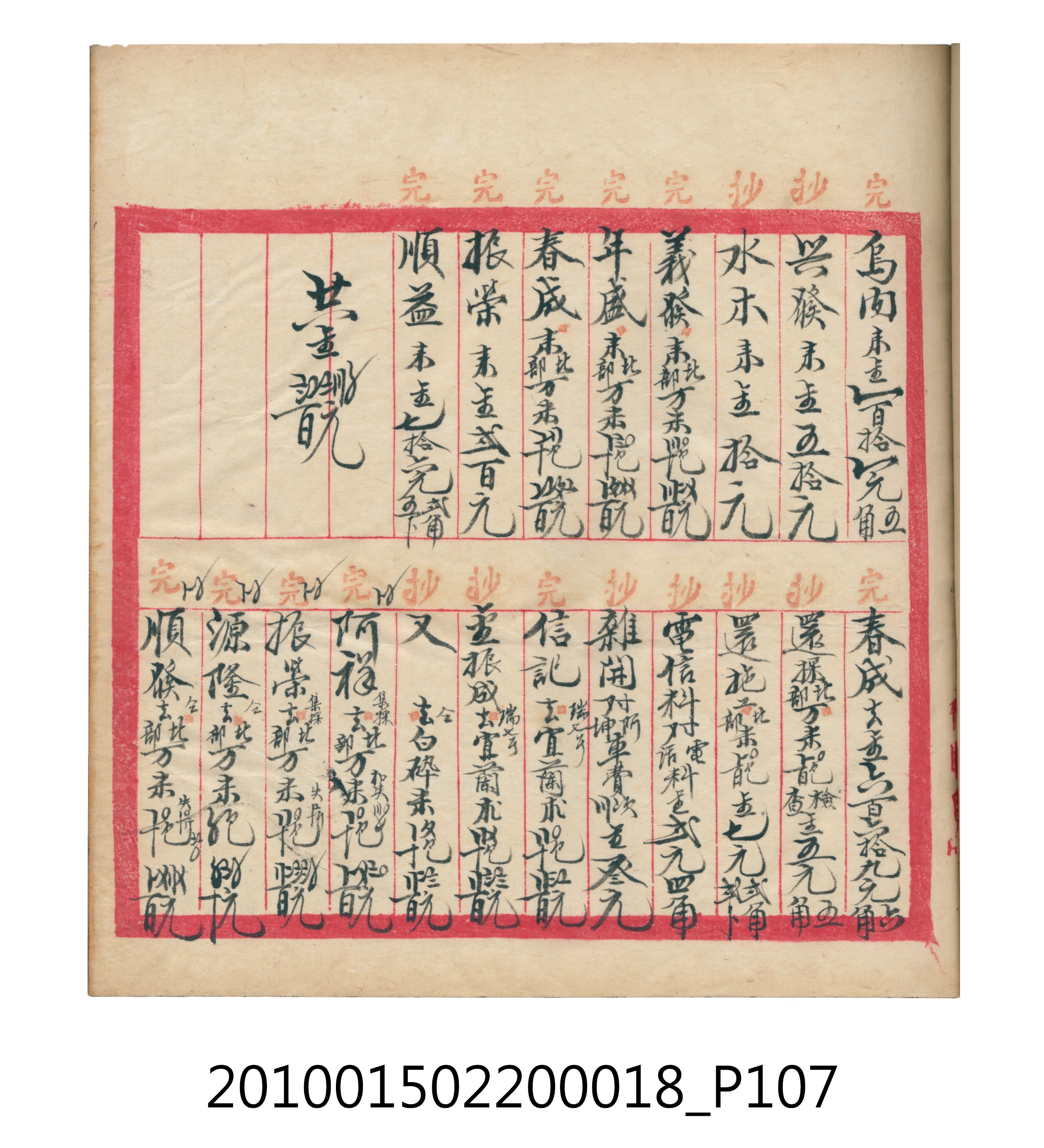 大正12年錦瑞號米店帳冊 (共168張)