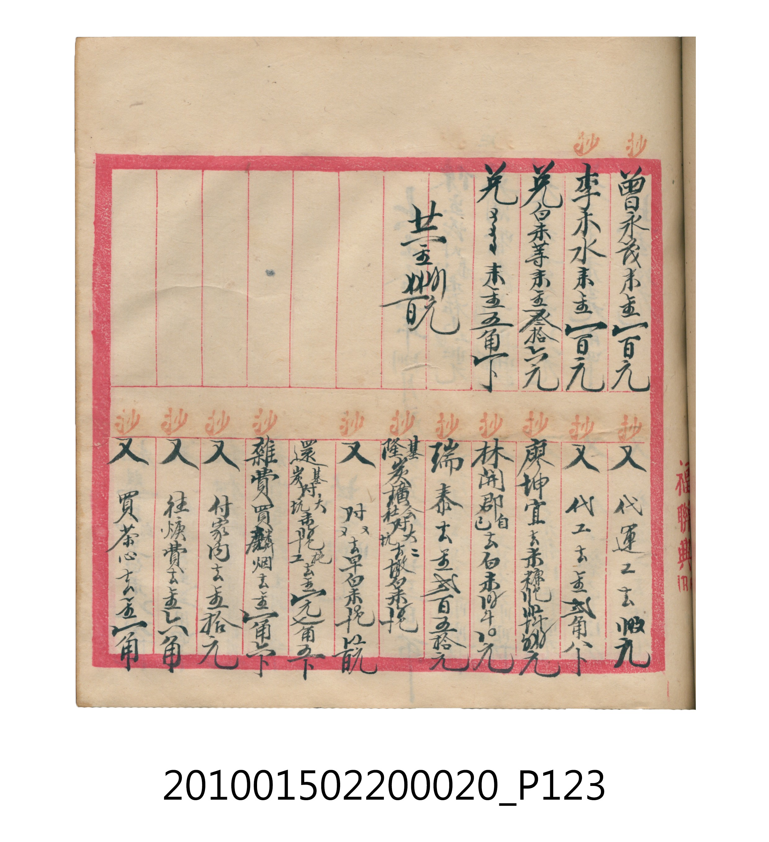 大正12年瑞興號米店帳冊2 (共306張)