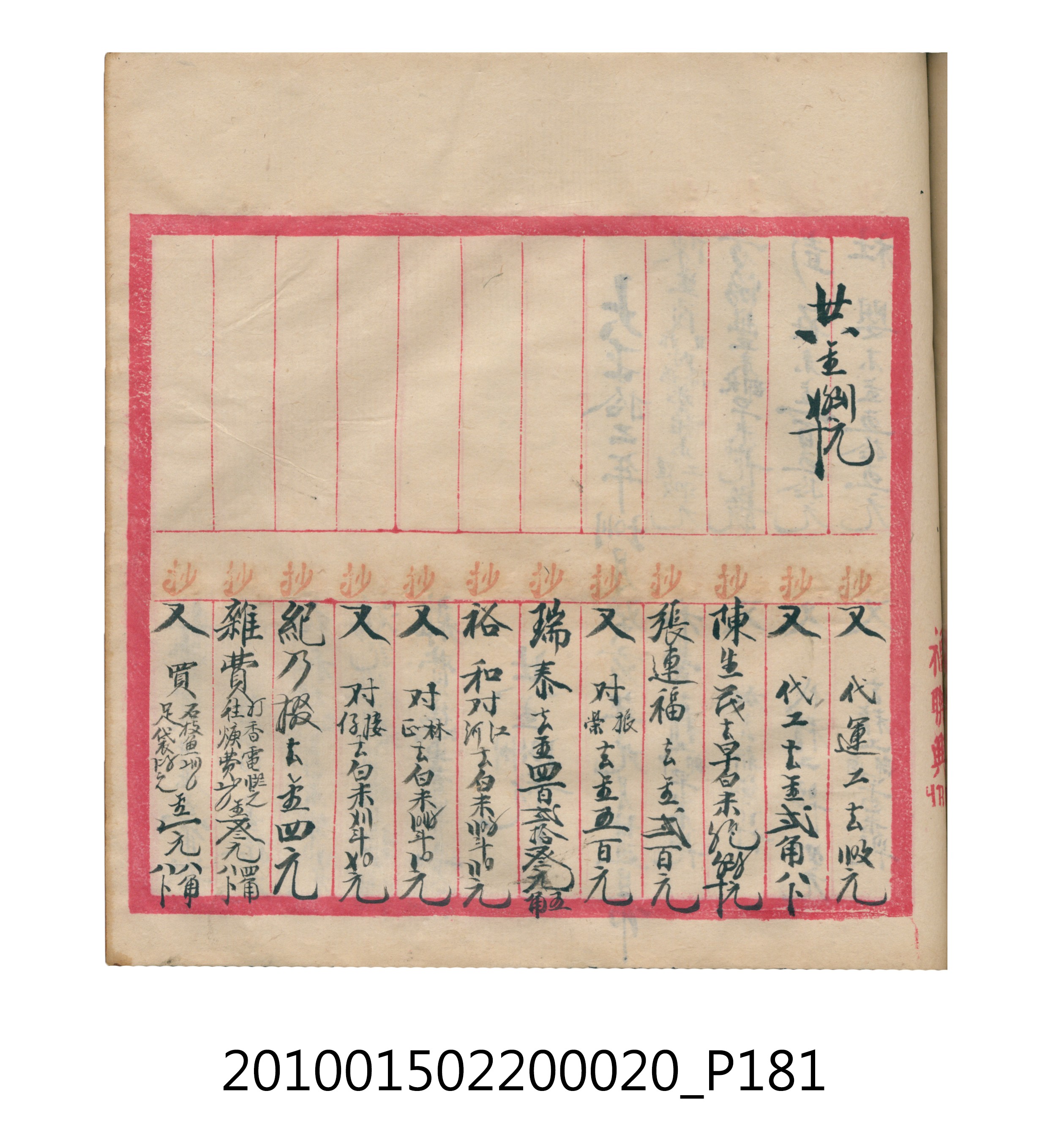 大正12年瑞興號米店帳冊2 (共306張)