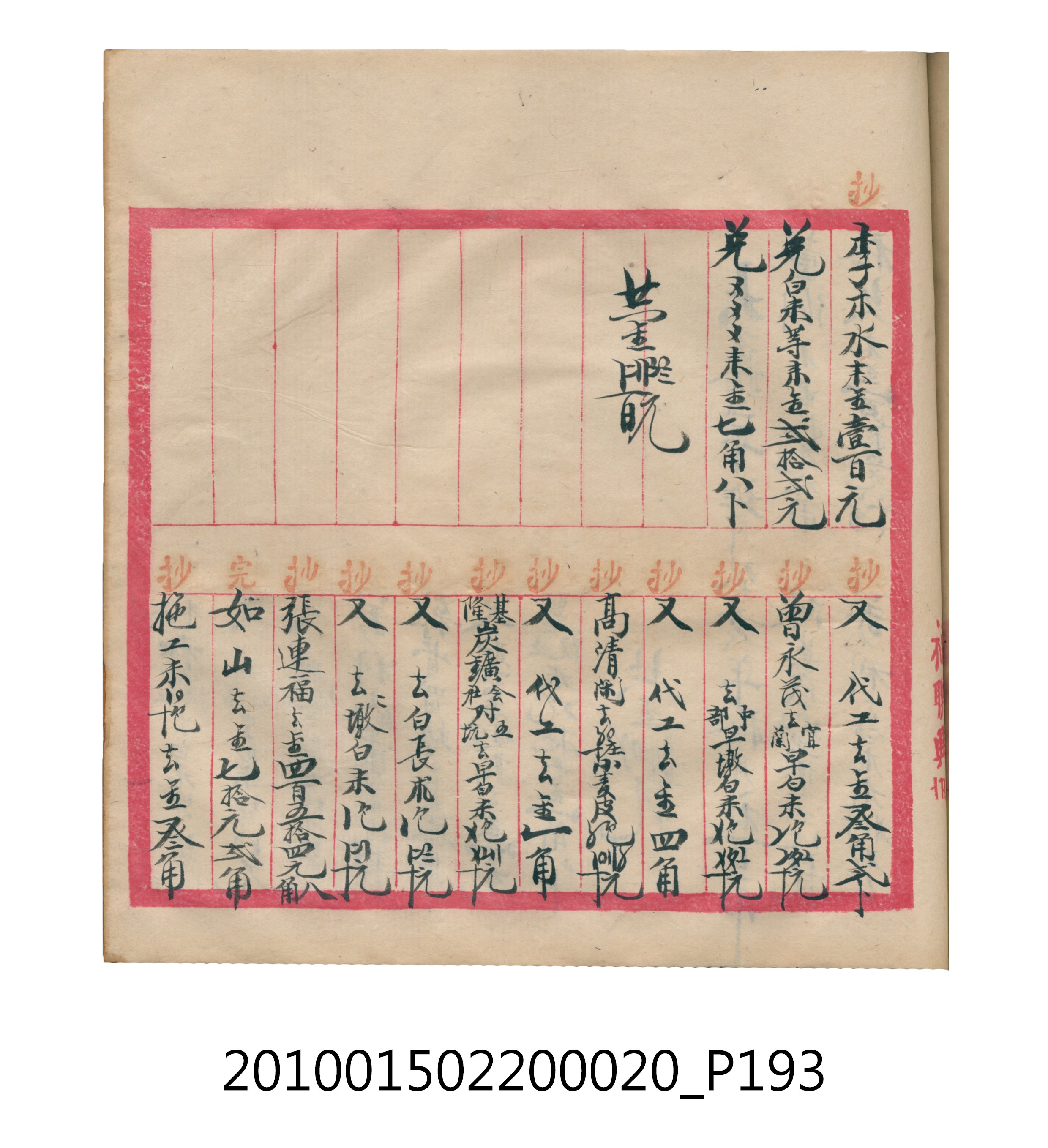 大正12年瑞興號米店帳冊2 (共306張)