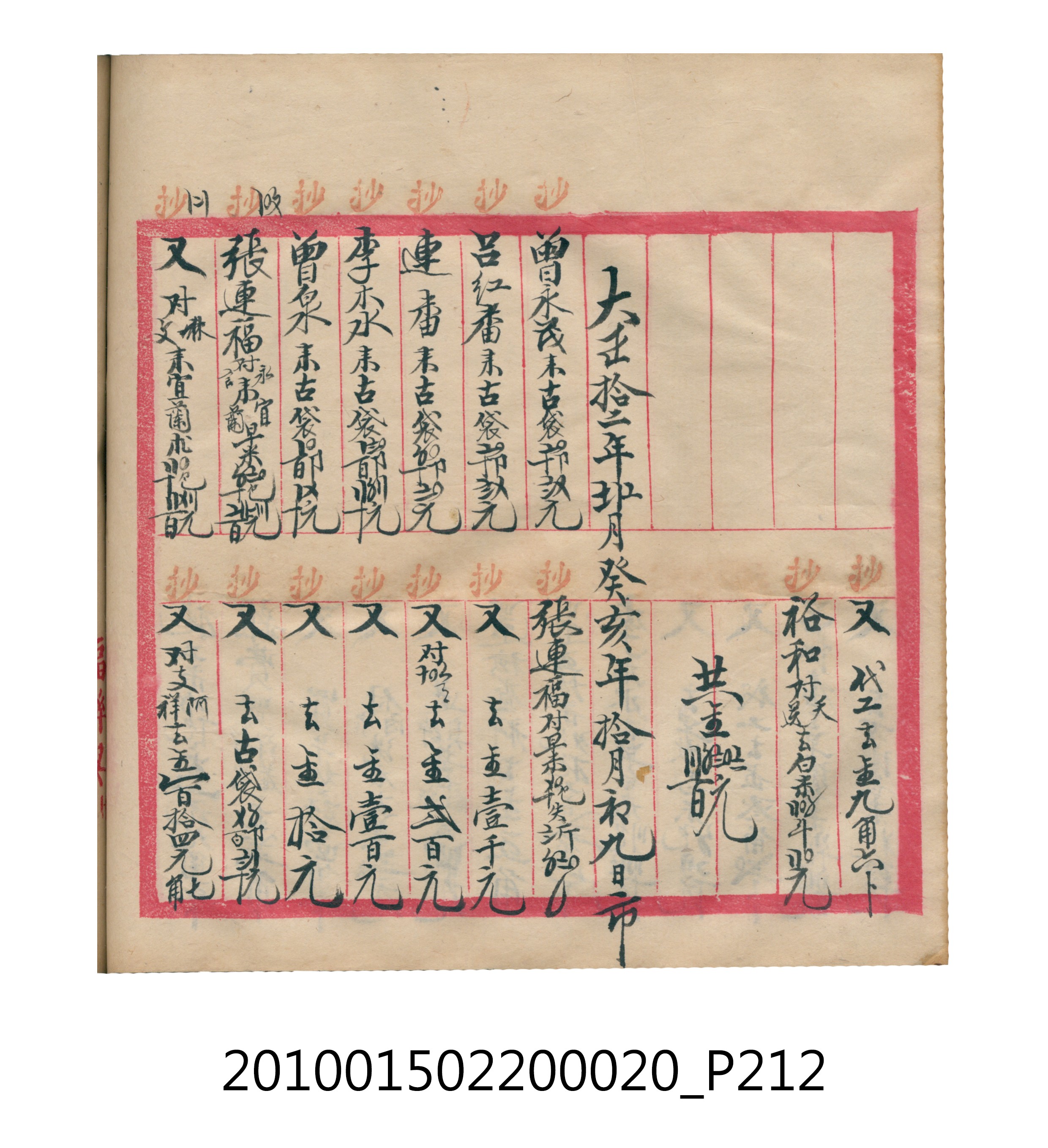 大正12年瑞興號米店帳冊2 (共306張)