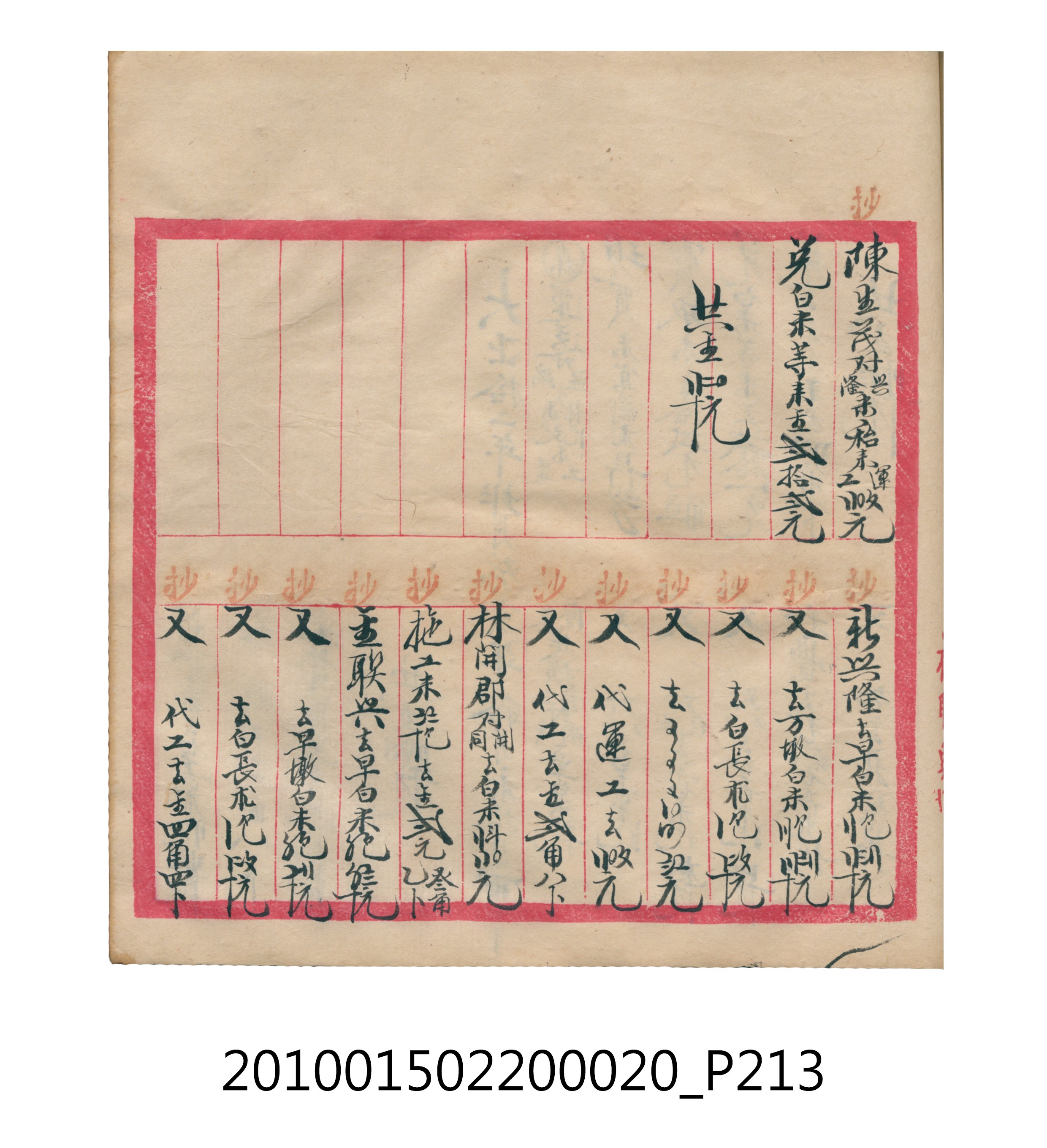 大正12年瑞興號米店帳冊2 (共306張)