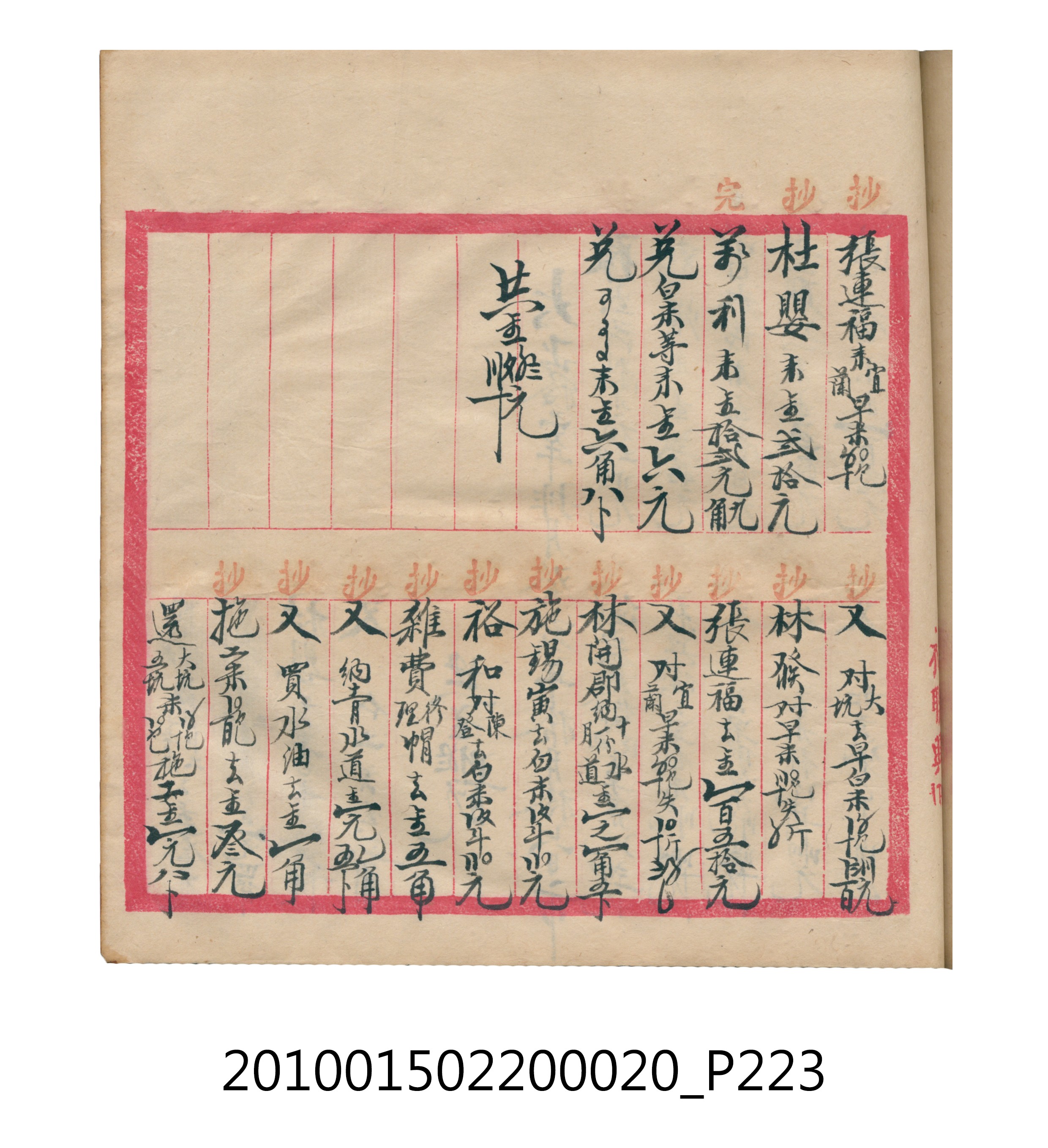 大正12年瑞興號米店帳冊2 (共306張)