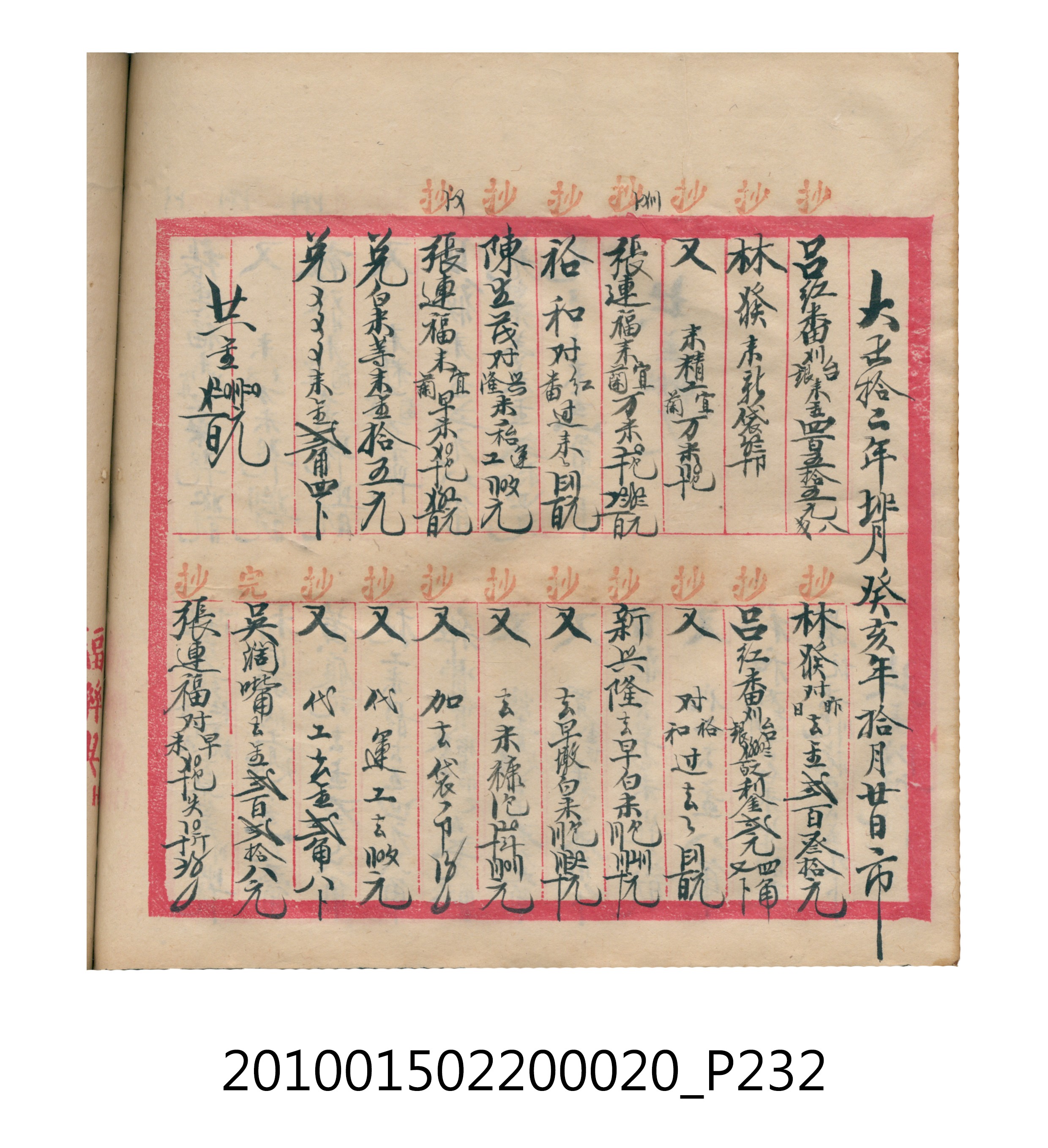大正12年瑞興號米店帳冊2 (共306張)