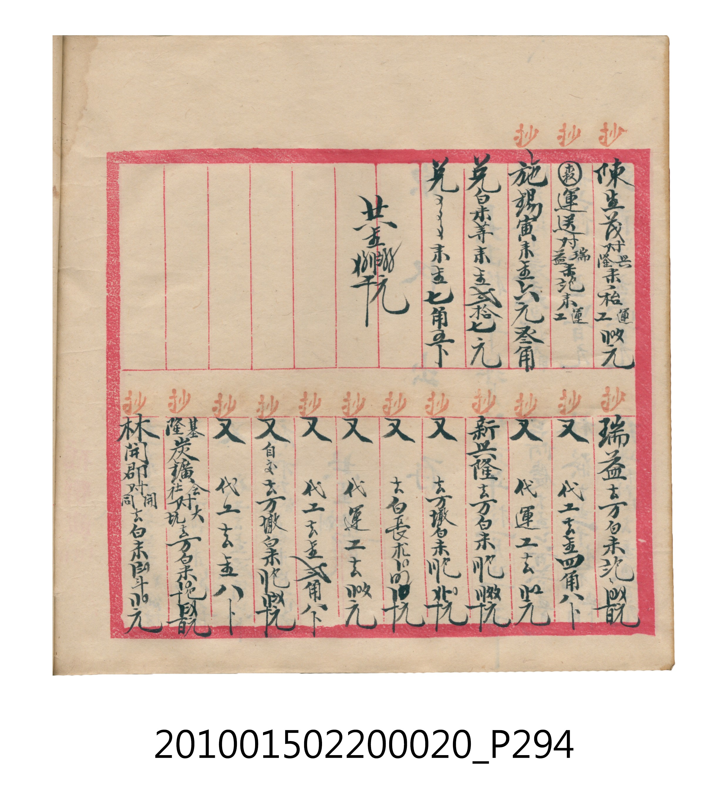 大正12年瑞興號米店帳冊2 (共306張)