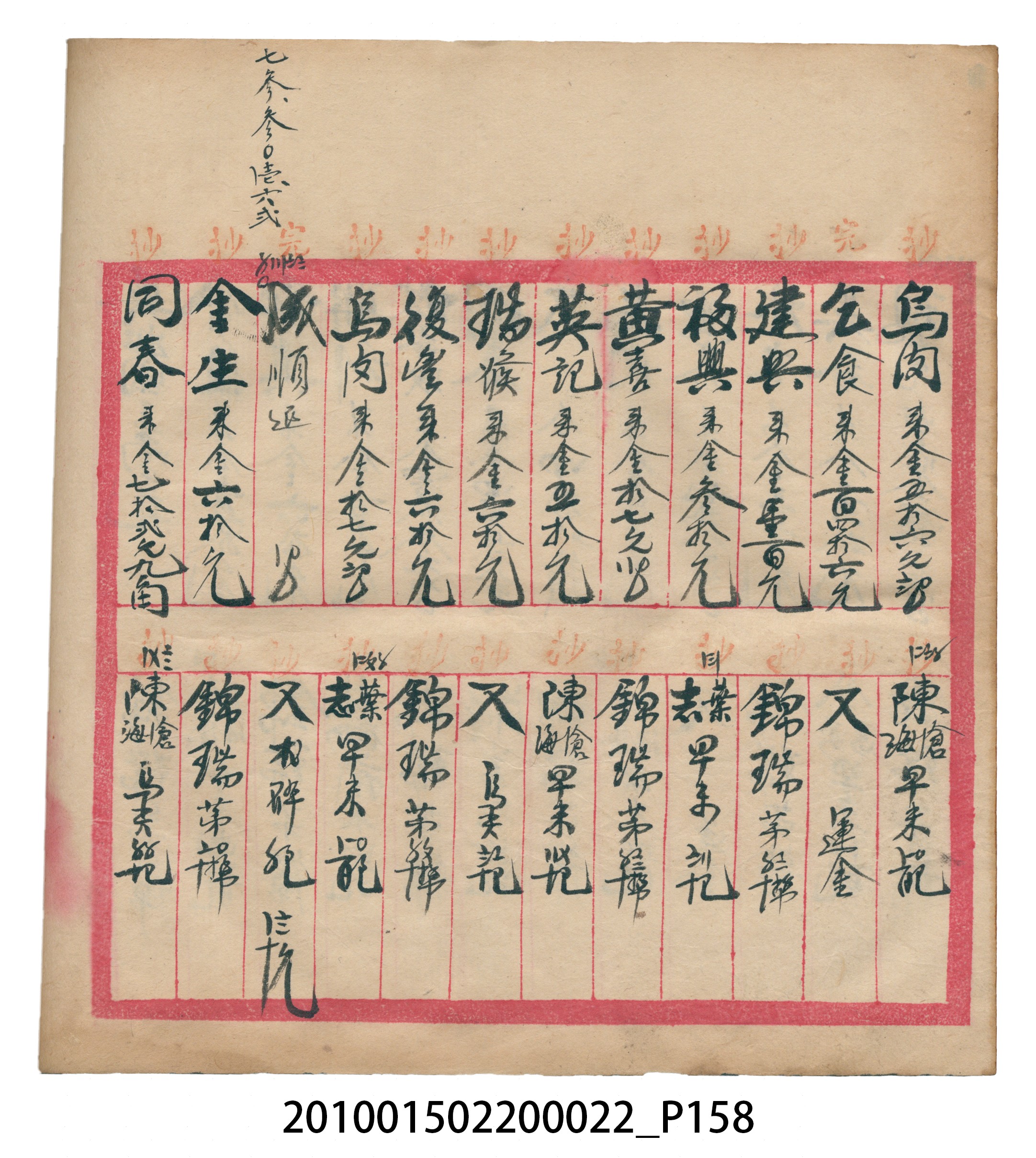 大正13年錦瑞號米店帳冊1 (共232張)