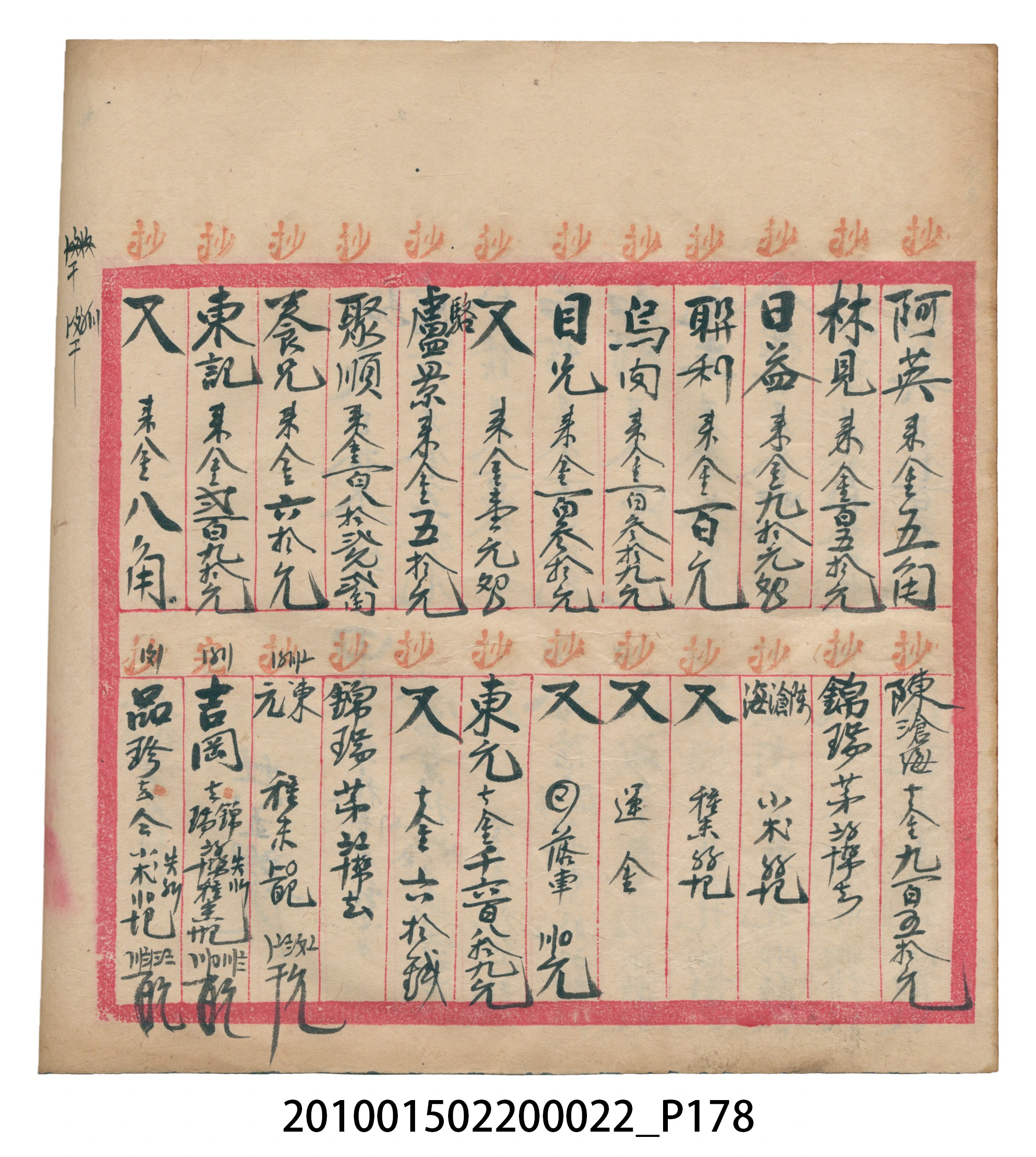 大正13年錦瑞號米店帳冊1 (共232張)