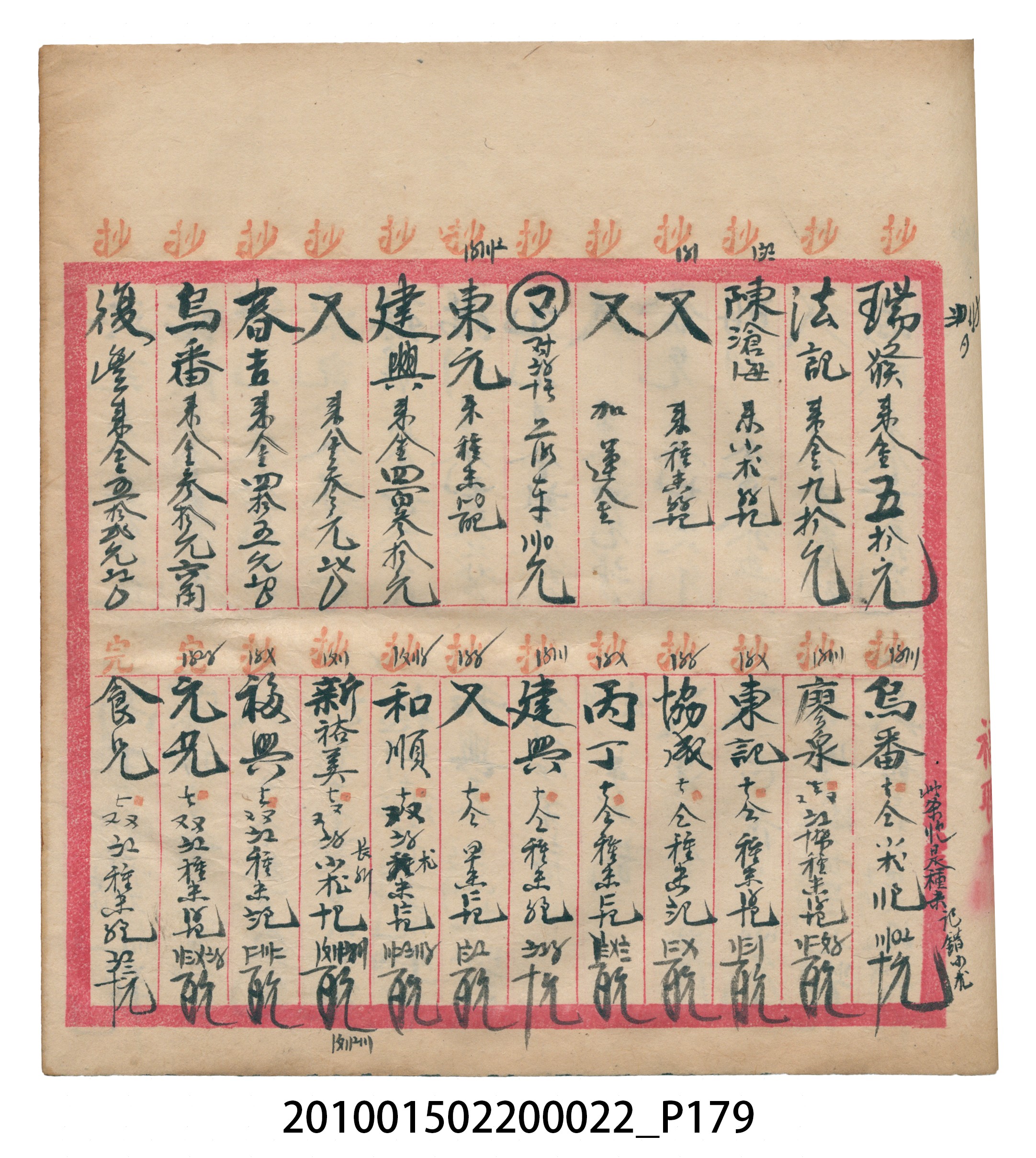 大正13年錦瑞號米店帳冊1 (共232張)