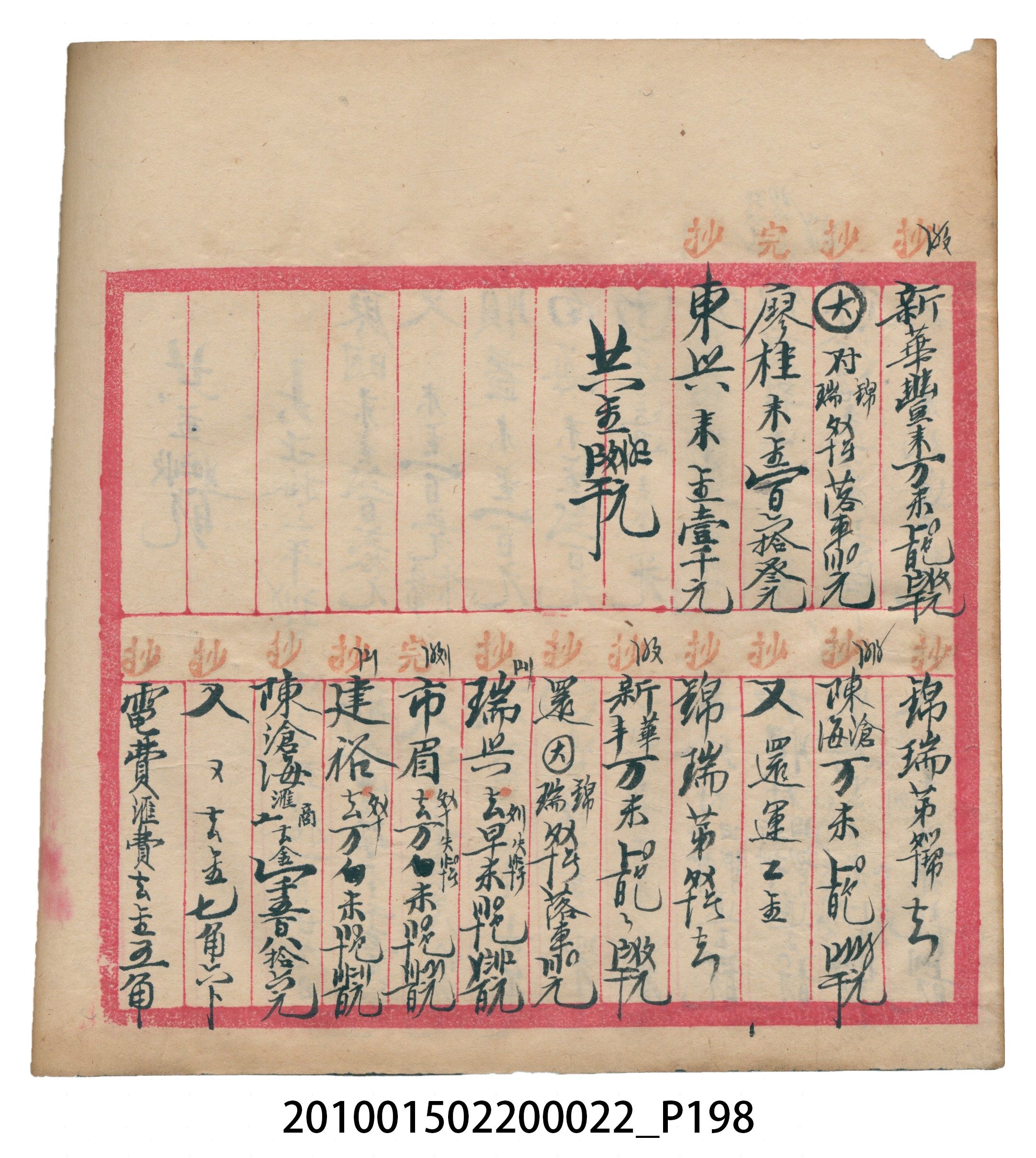 大正13年錦瑞號米店帳冊1 (共232張)